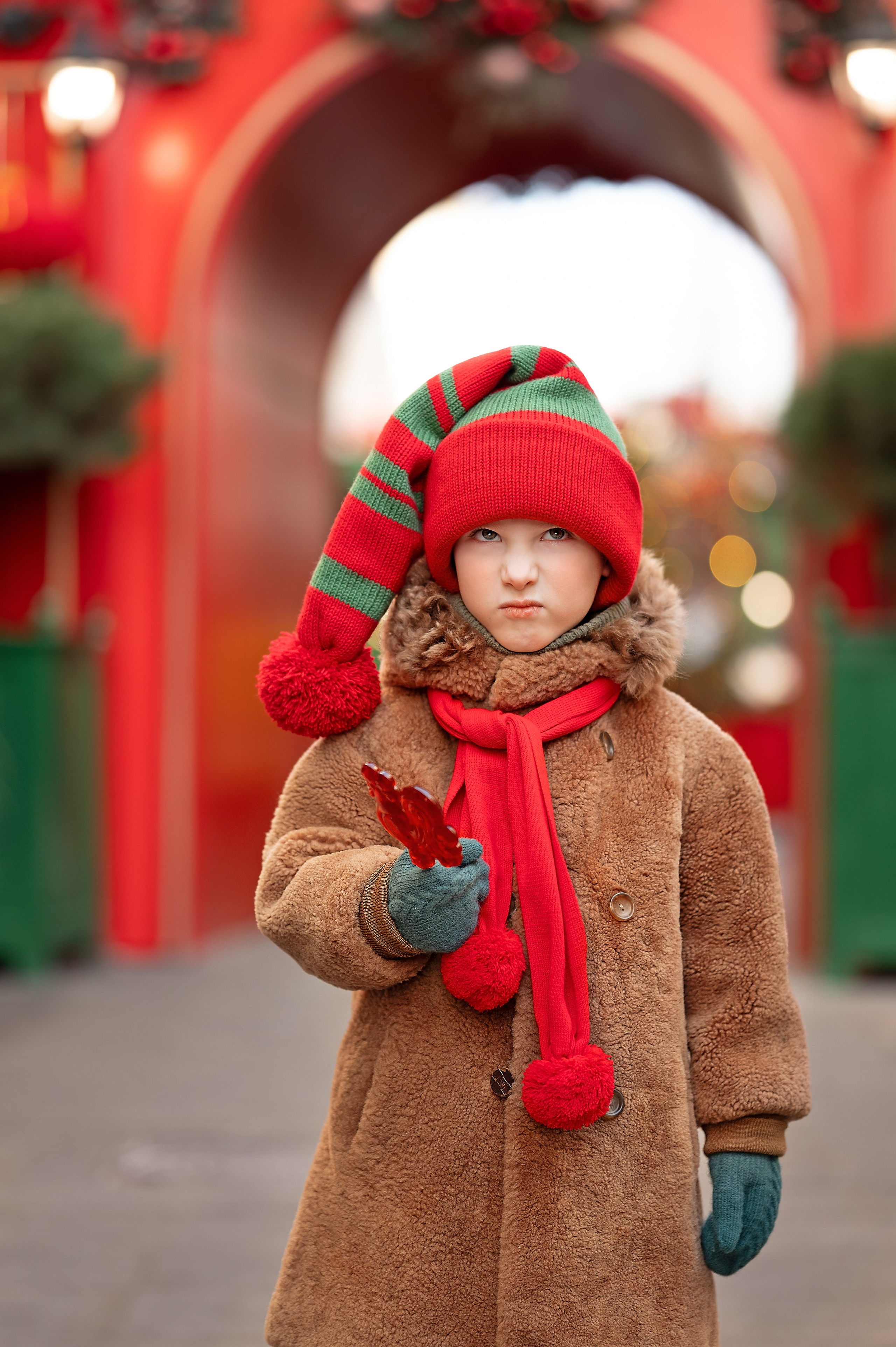 Новогодняя прогулка по Москве. Детский и семейный фотограф г. Москва Оксана Катаджи