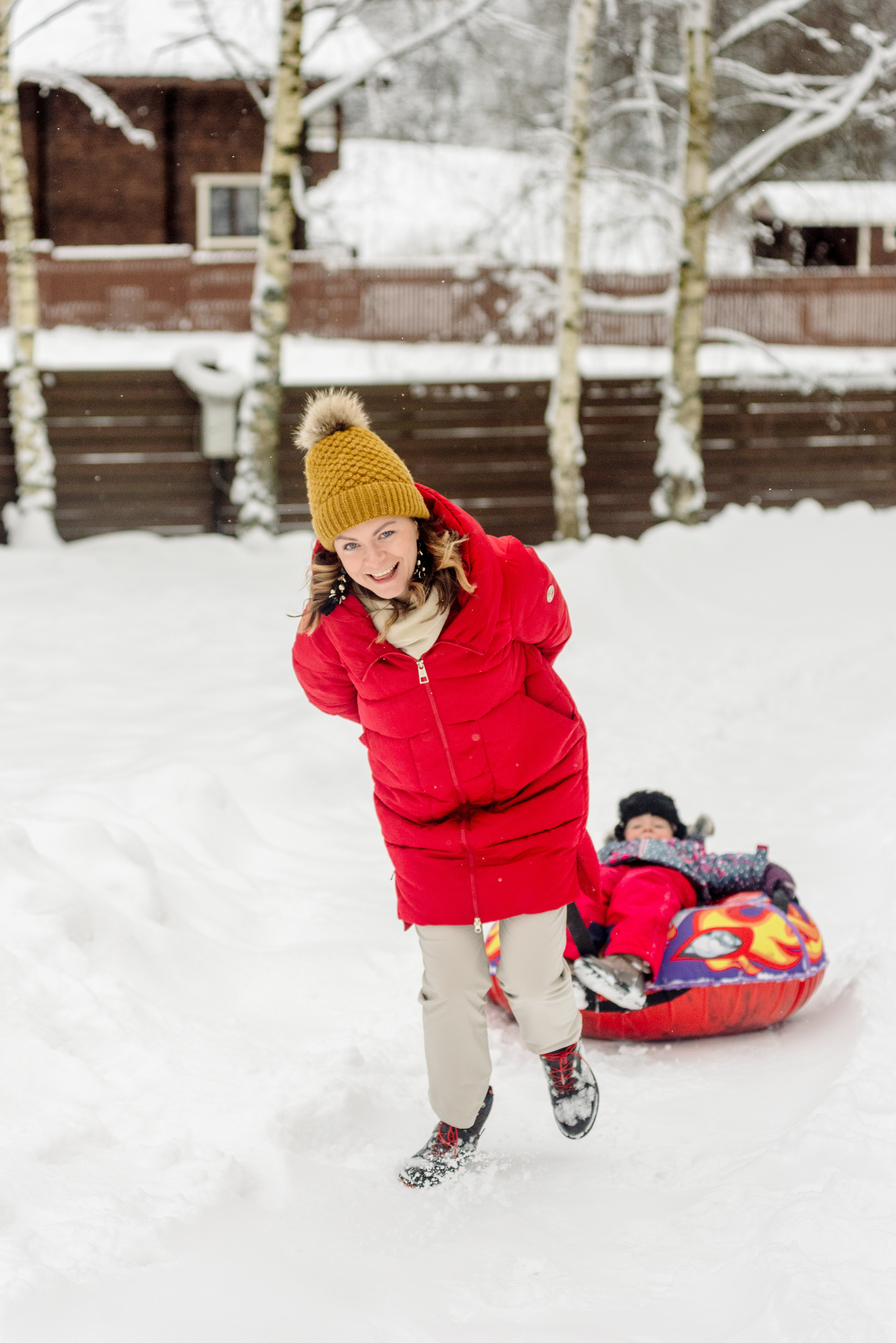 Зимняя семейная фотосессия повышает иммунитет!. Семейный фотограф в Москве Елена Снегирева