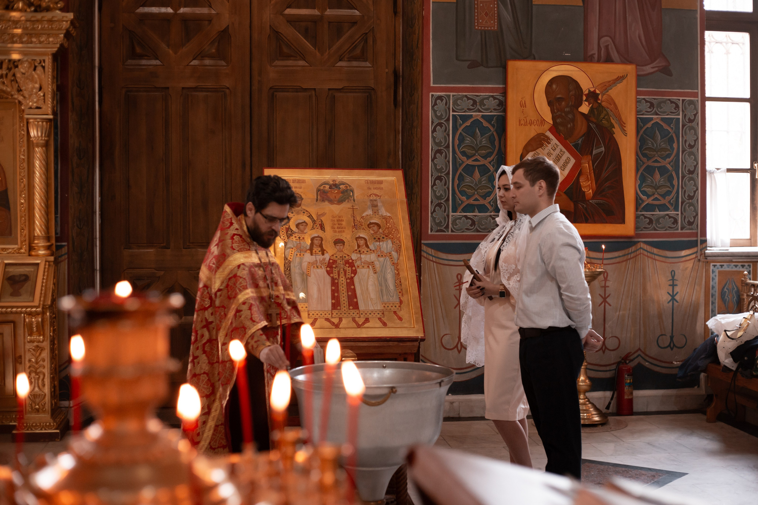 Крещение Виктории в Свято-Троицком кафедральном соборе Калуги