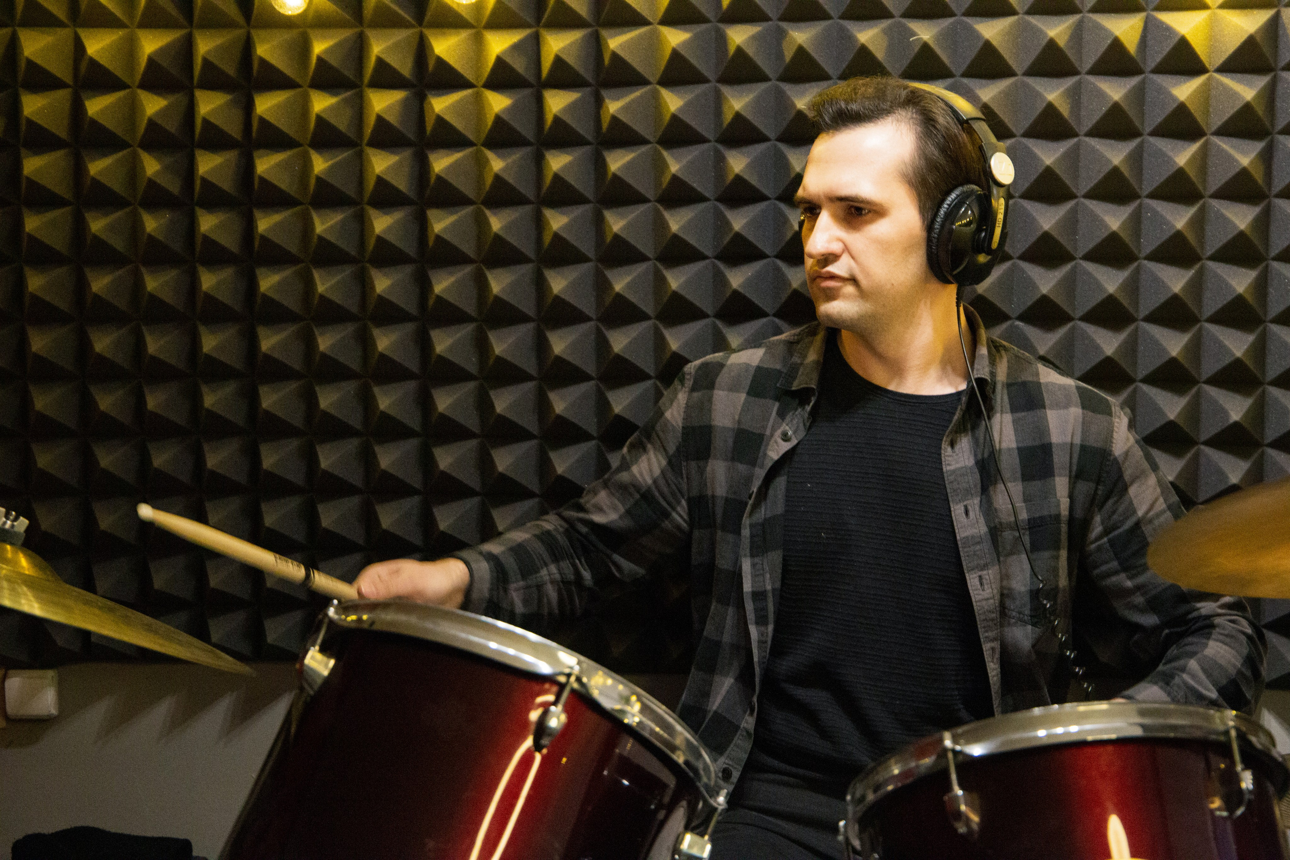 Мастер-класс в школе (барабан). Портретный фотограф в Москве Афанасьева Вера