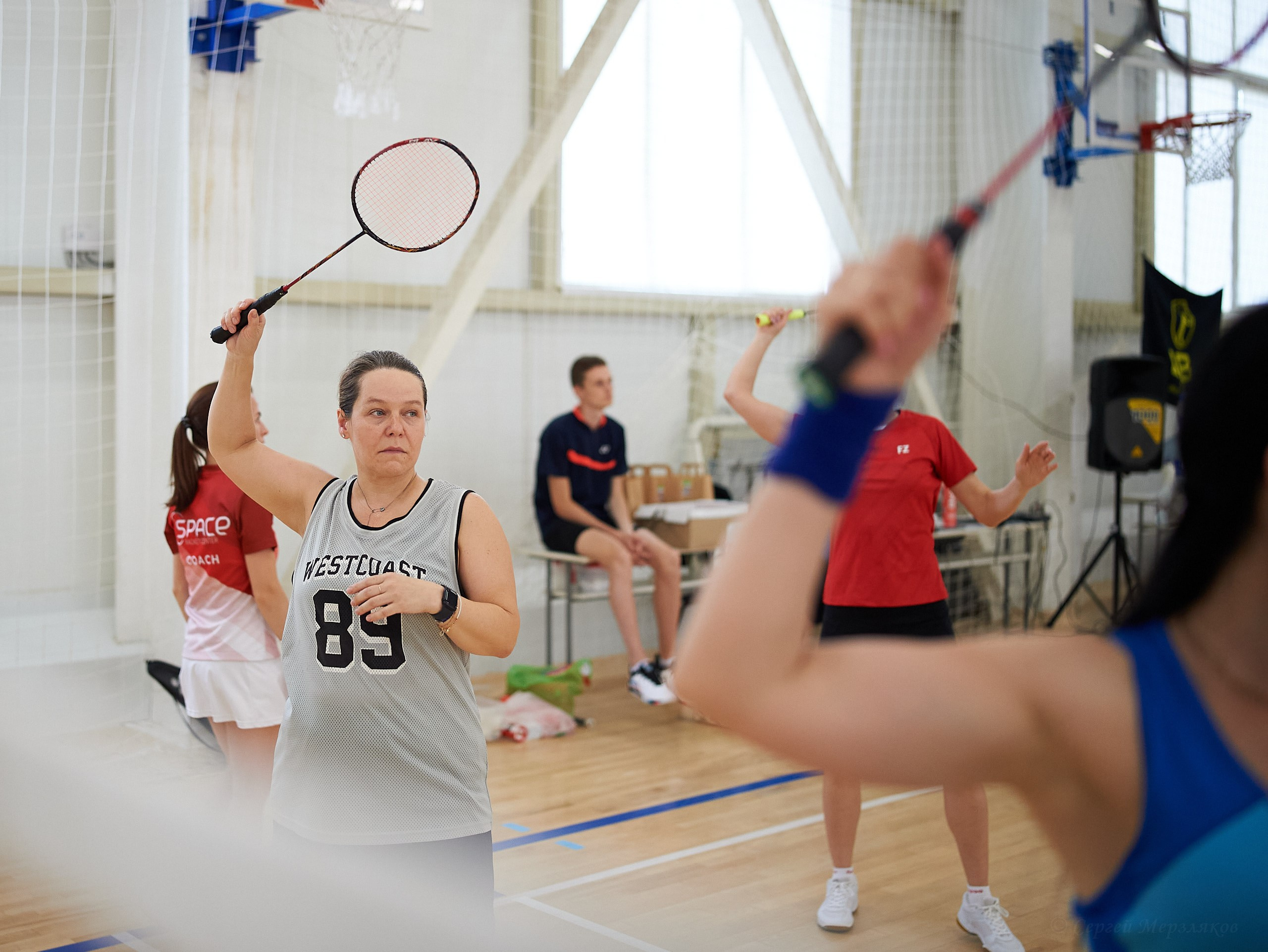 Бадминтон. Мастер-класс Любови Сухановой. Ижевск. 20.07.2024. Спортивный репортажный фотограф в Ижевске Сергей Мерзляков