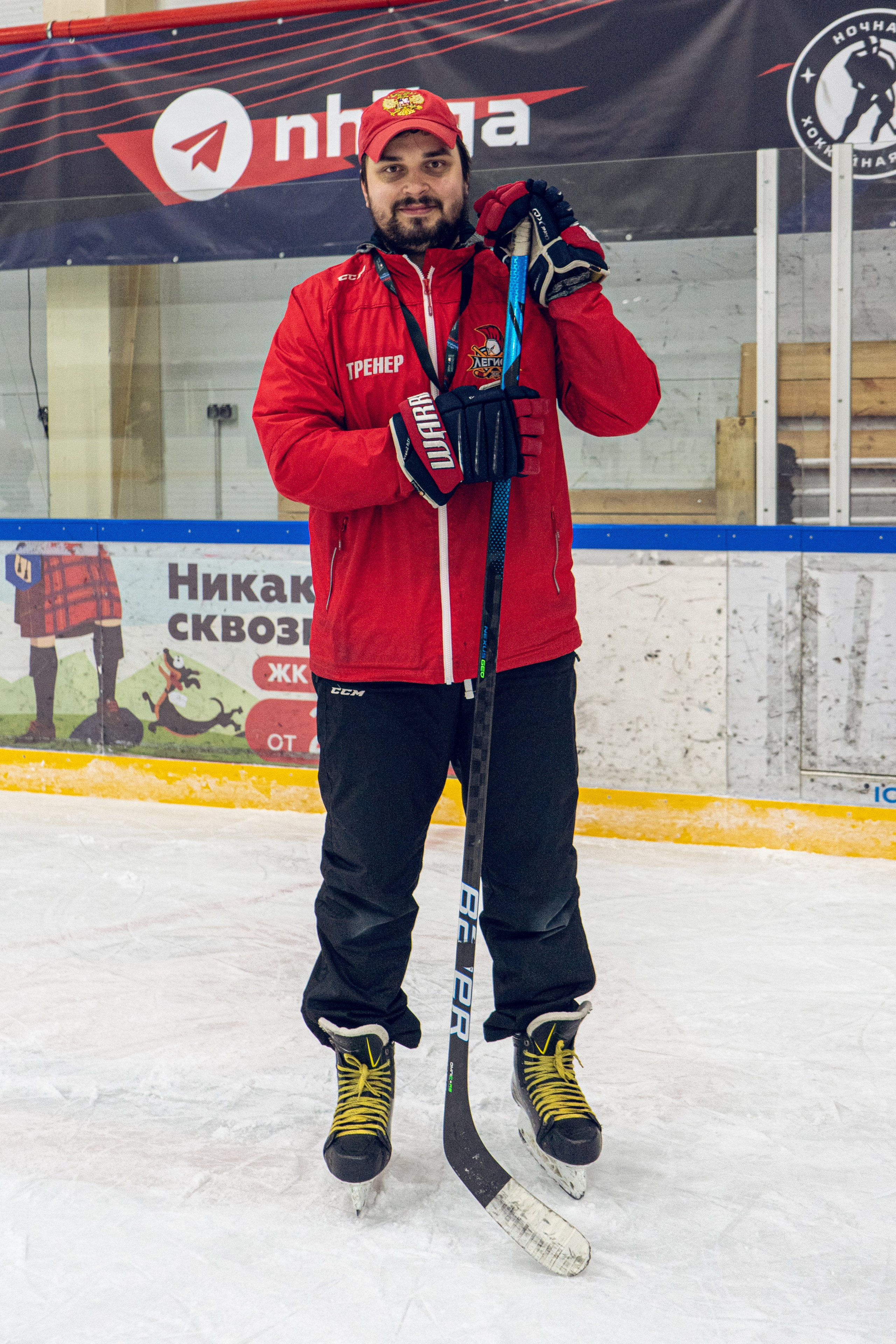 Тренировка по хоккею «ЦМКБ «Алмаз»