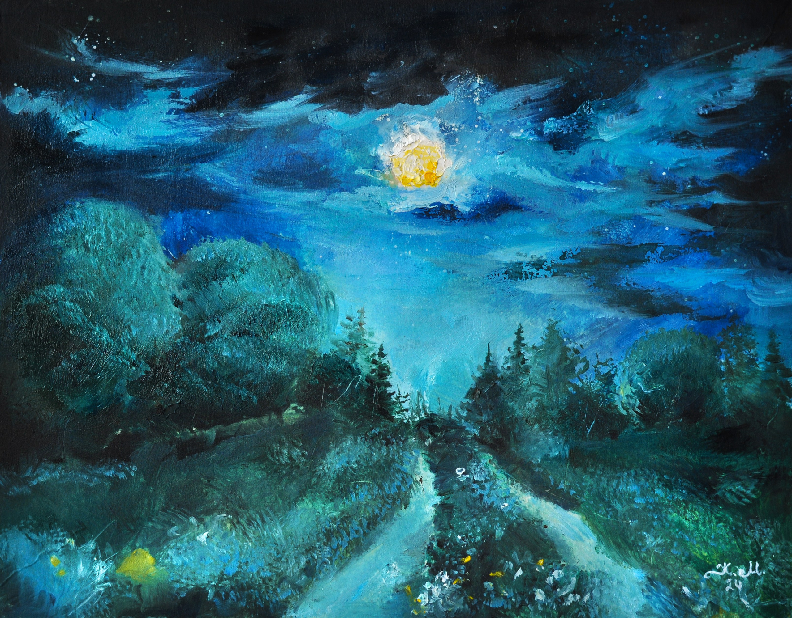 Пейзажи маслом и акварелью. Фотограф и художник Kerry Moore