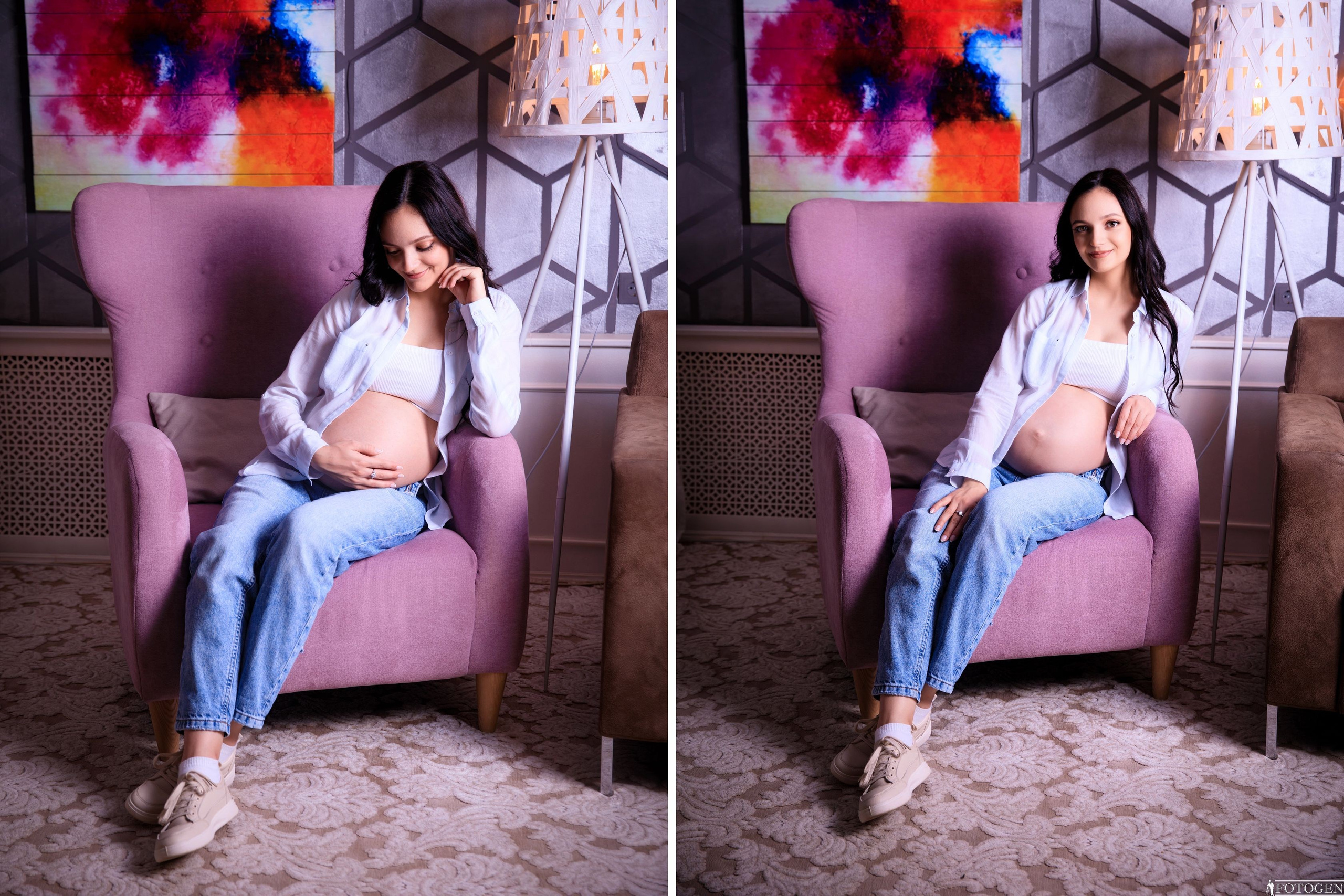 Фотосессия беременности: Портфолио нежных моментов. Интерьерная фотостудия FOTOGEN г. Краснодар