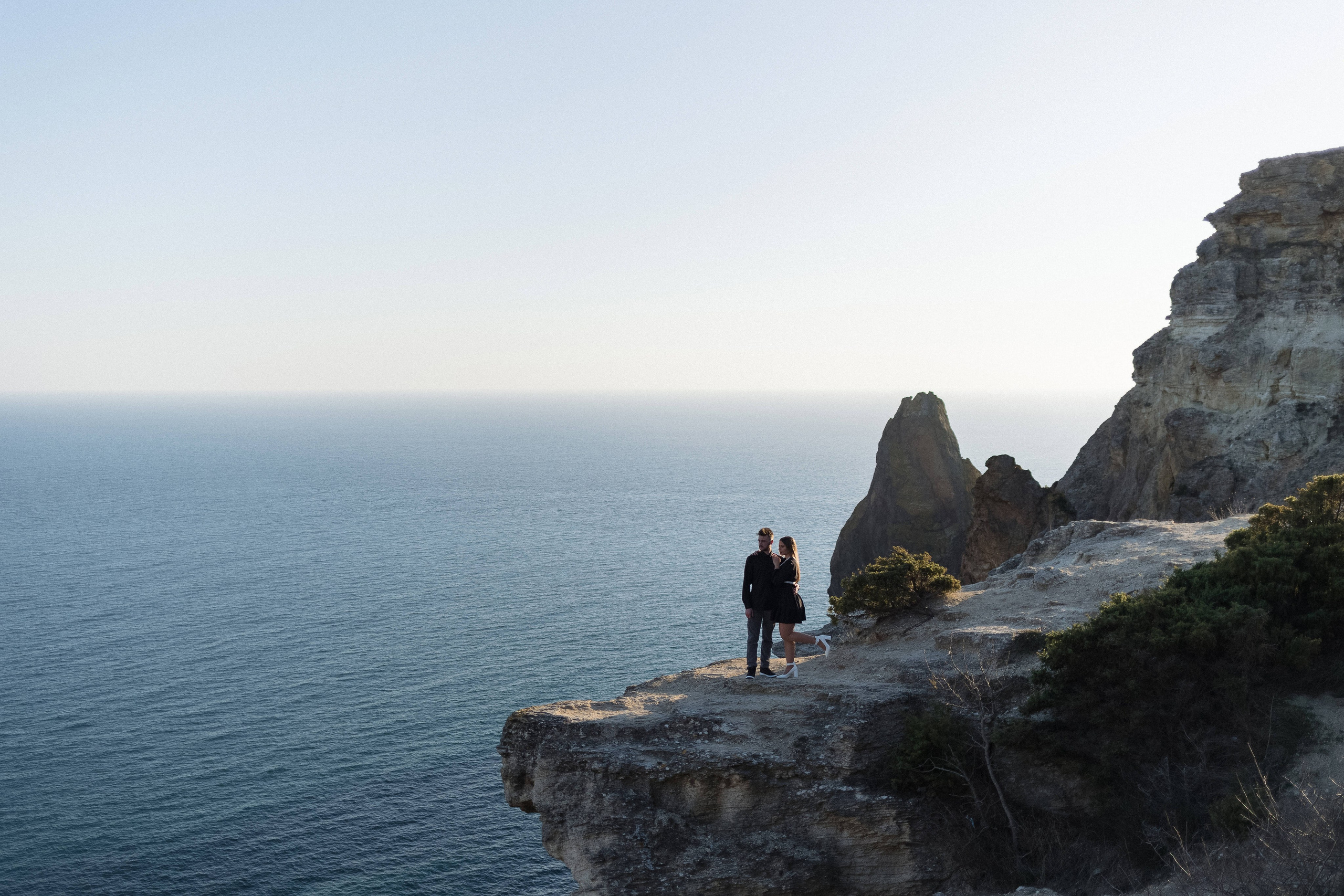 «Закат над морем: история любви Евгения и Дианы в каждом кадре». Свадебный фотограф Мироманов Николай в Крыму