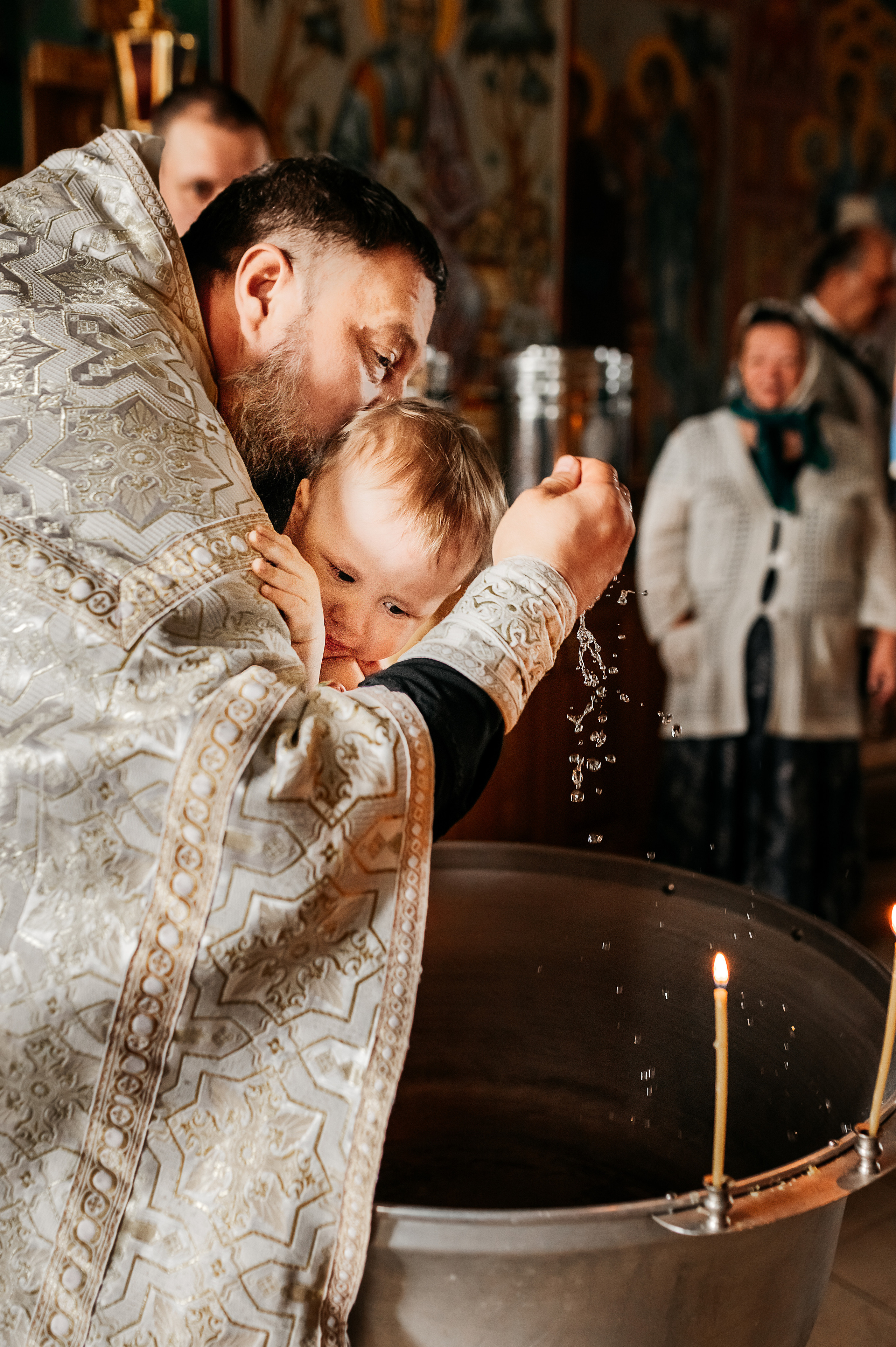 Таинство Крещения Константина //// Богородице-Рождественский женский монастырь. Семейный и детский фотограф в Туле