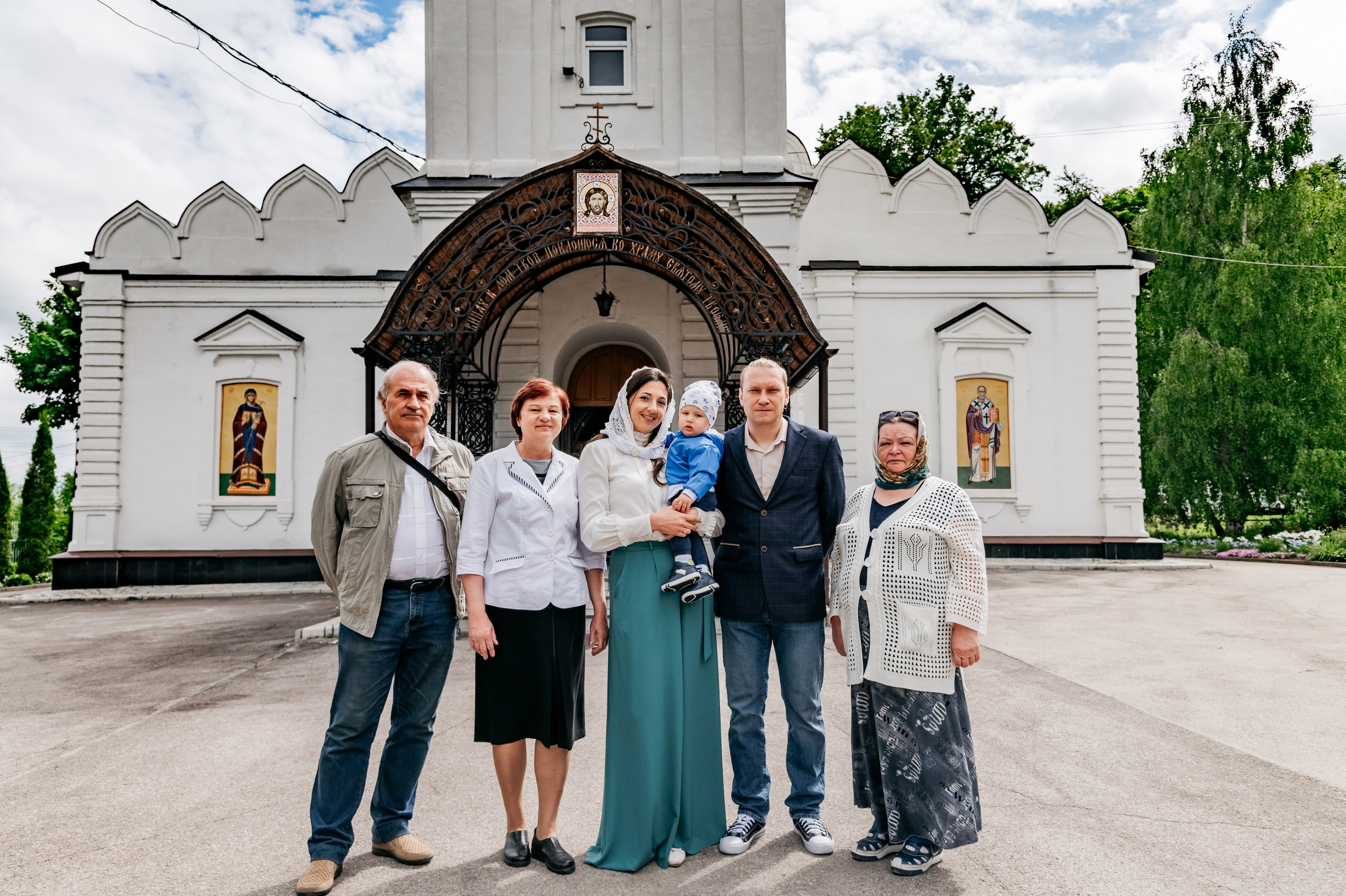 Таинство Крещения Константина //// Богородице-Рождественский женский монастырь. Семейный и детский фотограф в Туле