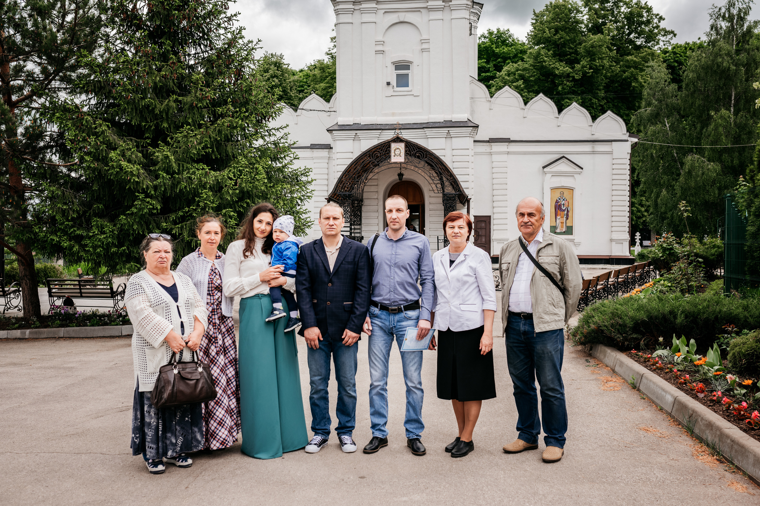 Таинство Крещения Константина //// Богородице-Рождественский женский монастырь. Семейный и детский фотограф в Туле