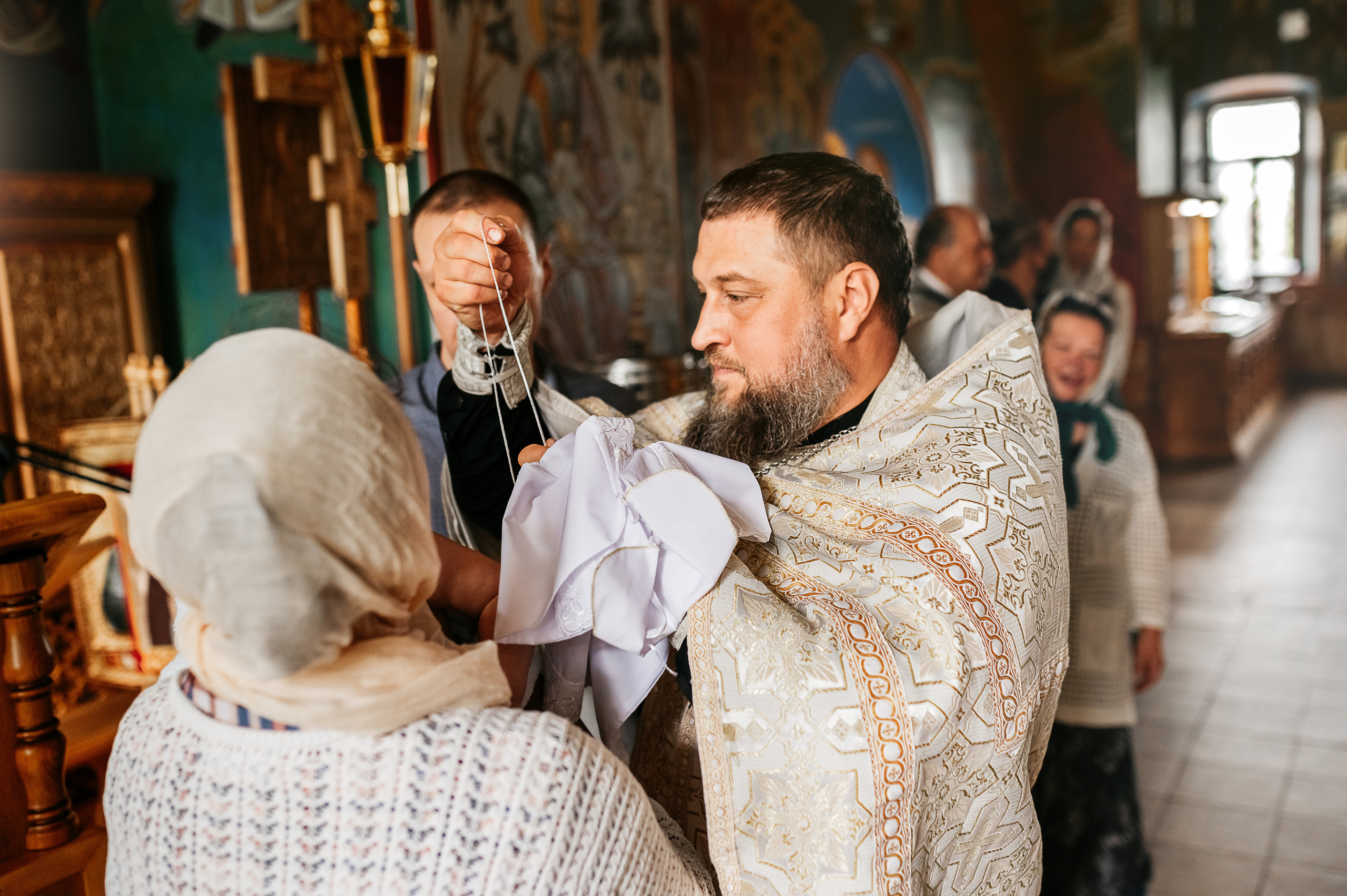 Таинство Крещения Константина //// Богородице-Рождественский женский монастырь. Семейный и детский фотограф в Туле
