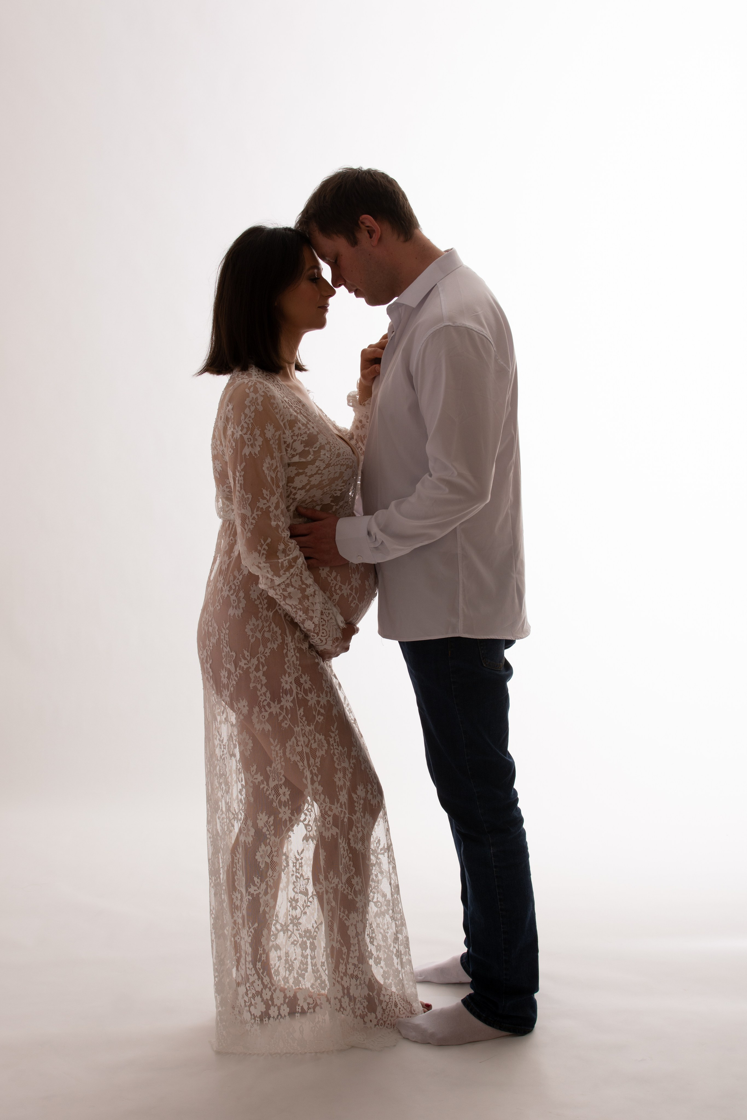С супругом в минимализме. Фотосессия беременности — Крылова Натали — Москва