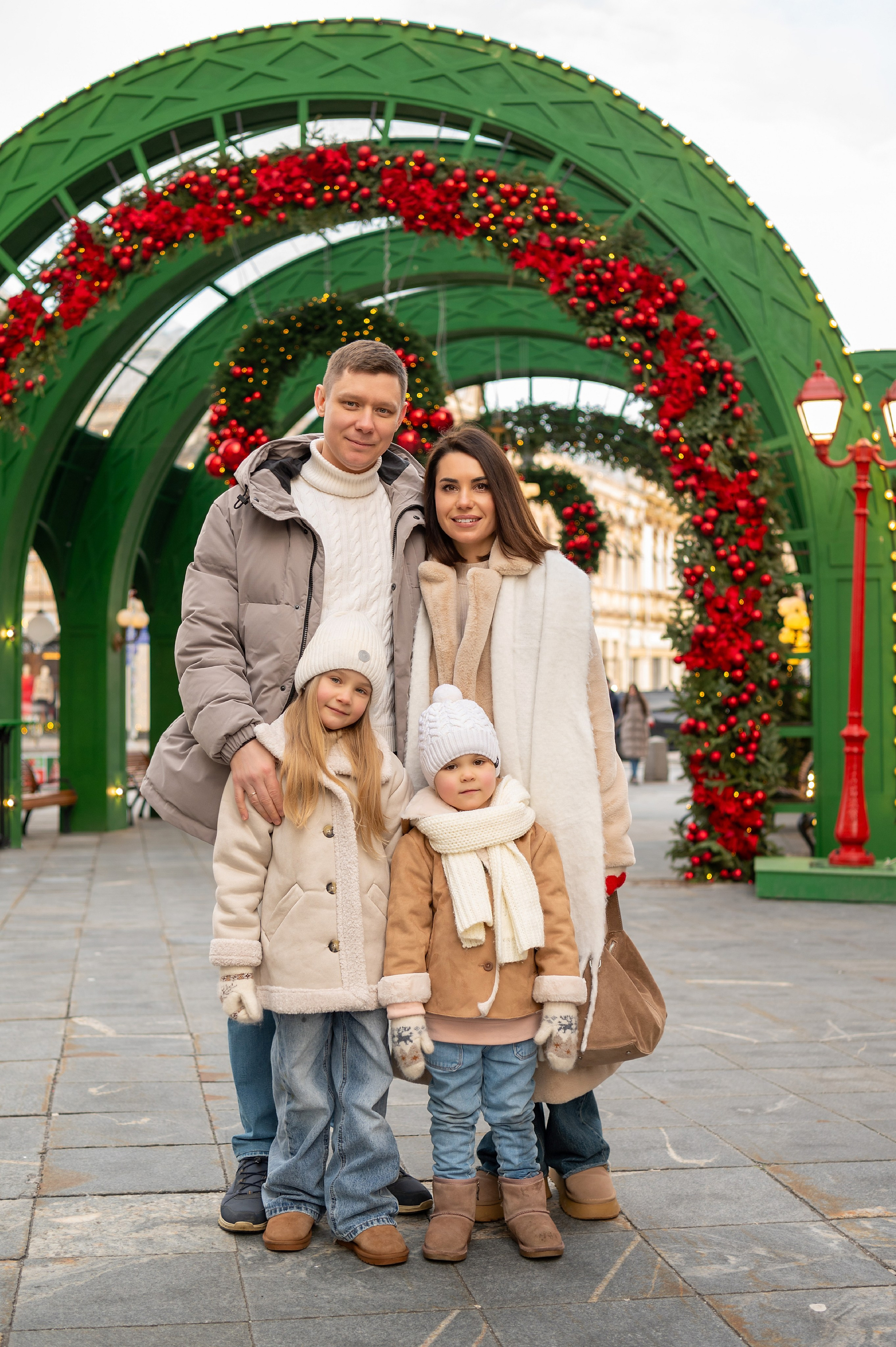 Новогодняя прогулка по Москве. Детский и семейный фотограф г. Москва Оксана Катаджи