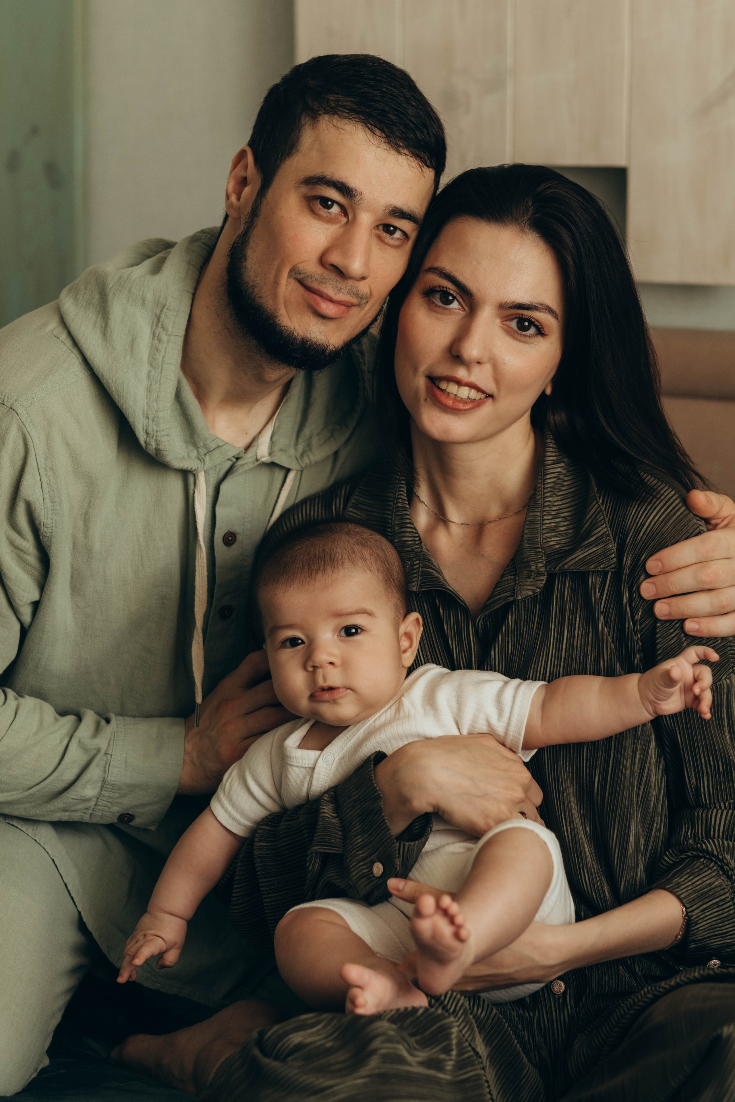 Малышка Эми с мамой и папой. Фотограф Евгения Войко Тюмень