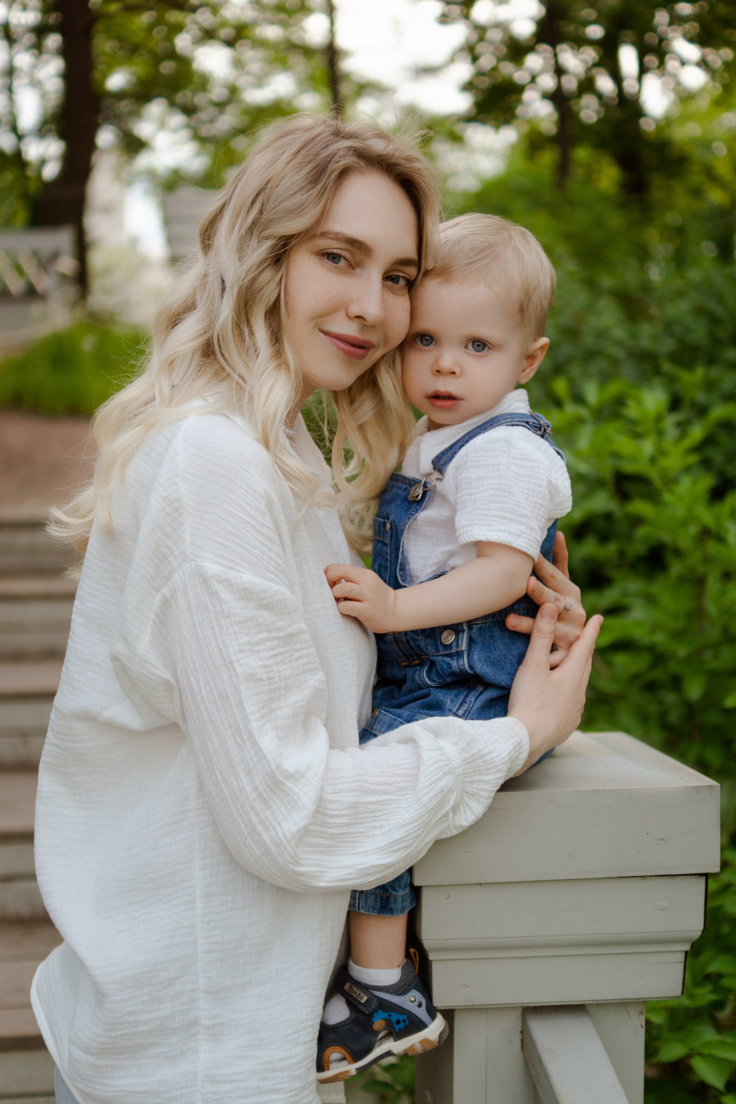 Аня с сыном Сашей