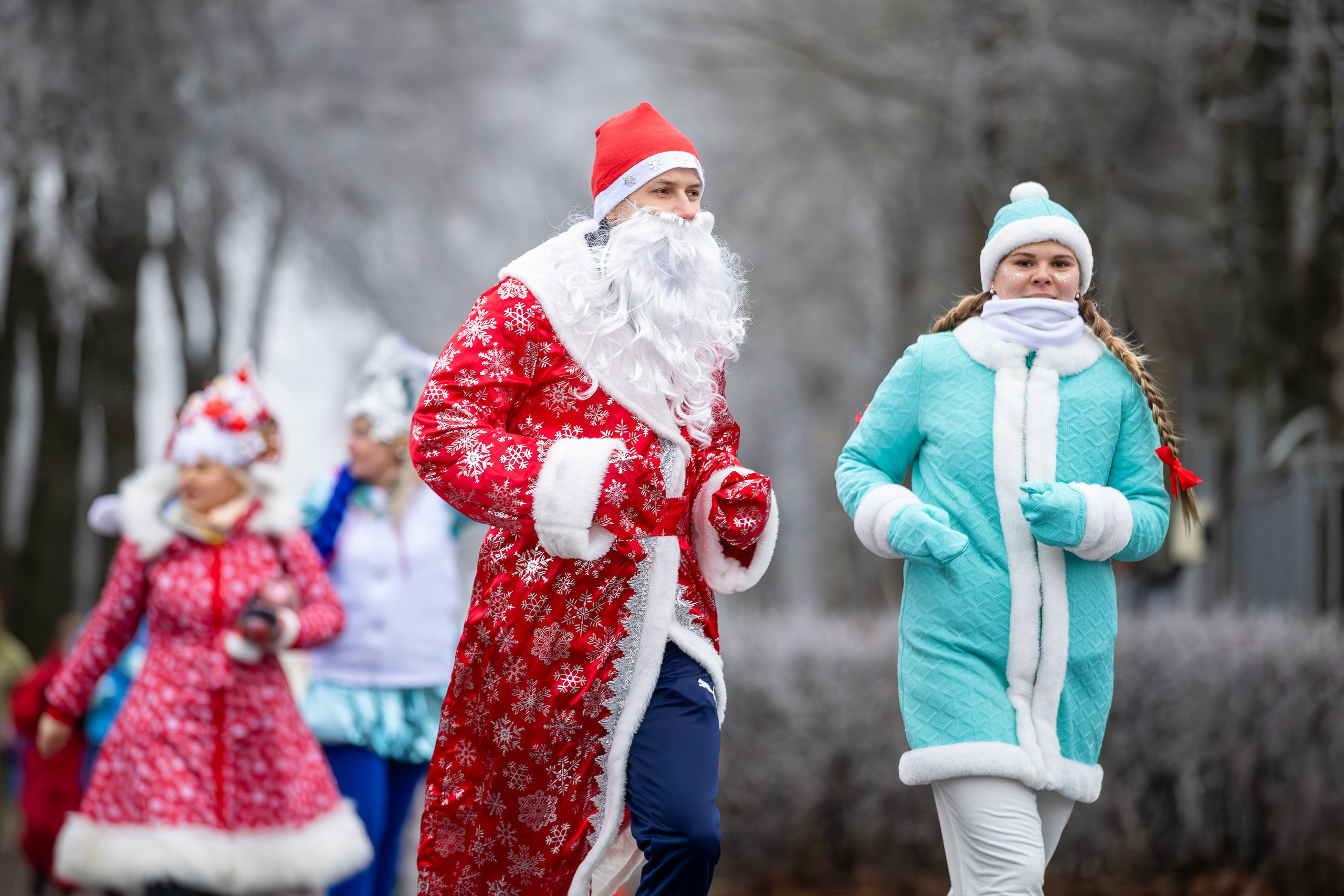 Забег Дедов Морозов!. Свадебная фотосъёмка в Москве, Туле