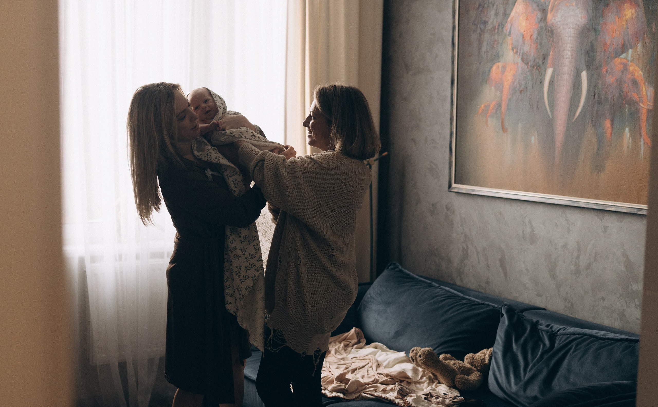 Домашняя фотосессия новорожденного. Семейный, ньюборн фотограф, фотограф на роды в Москве, Виктория Тюльдюкова