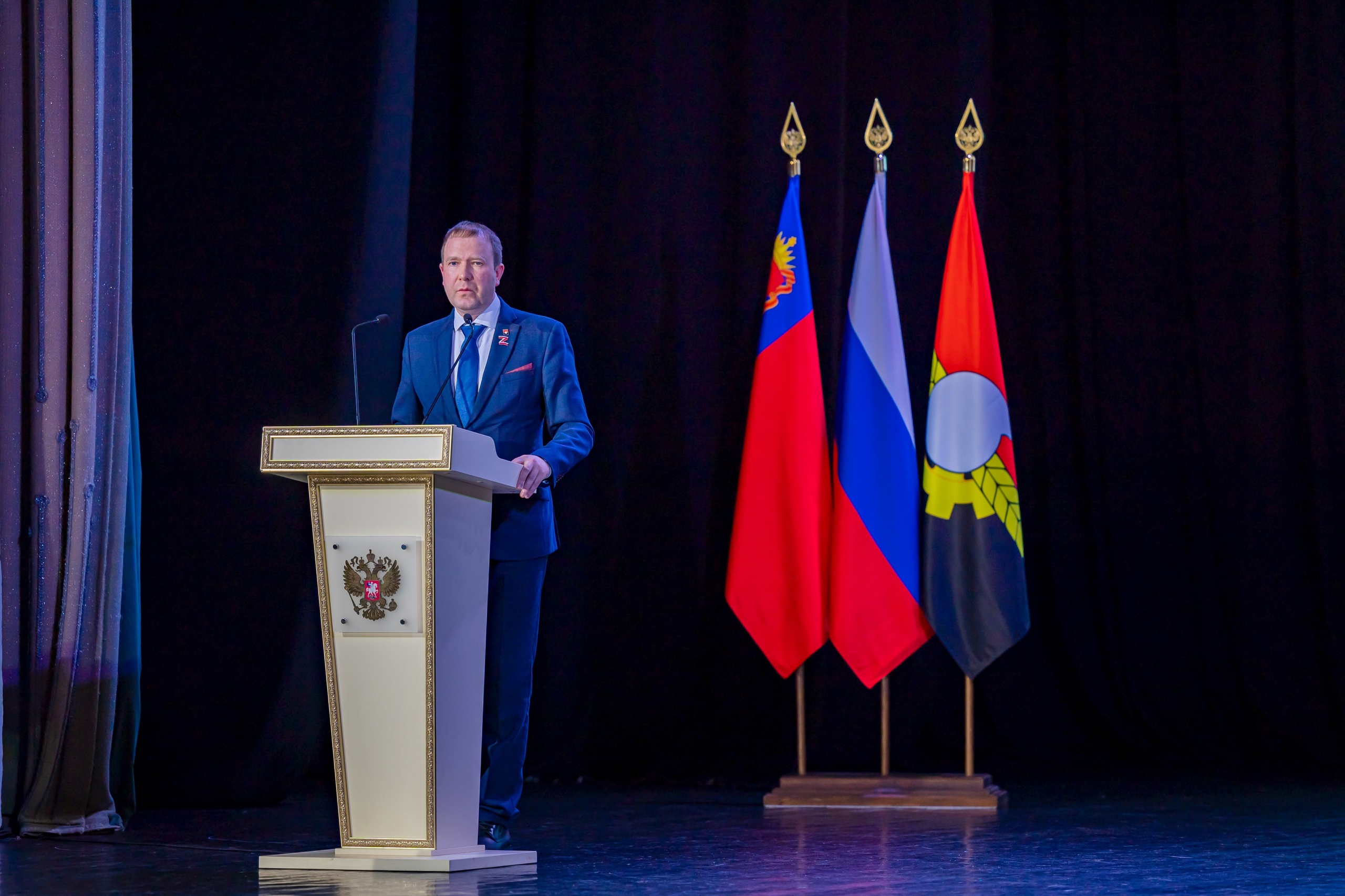 Выступление главы города Кемерово Дмитрия Анисимова. Фотограф Князев Сергей