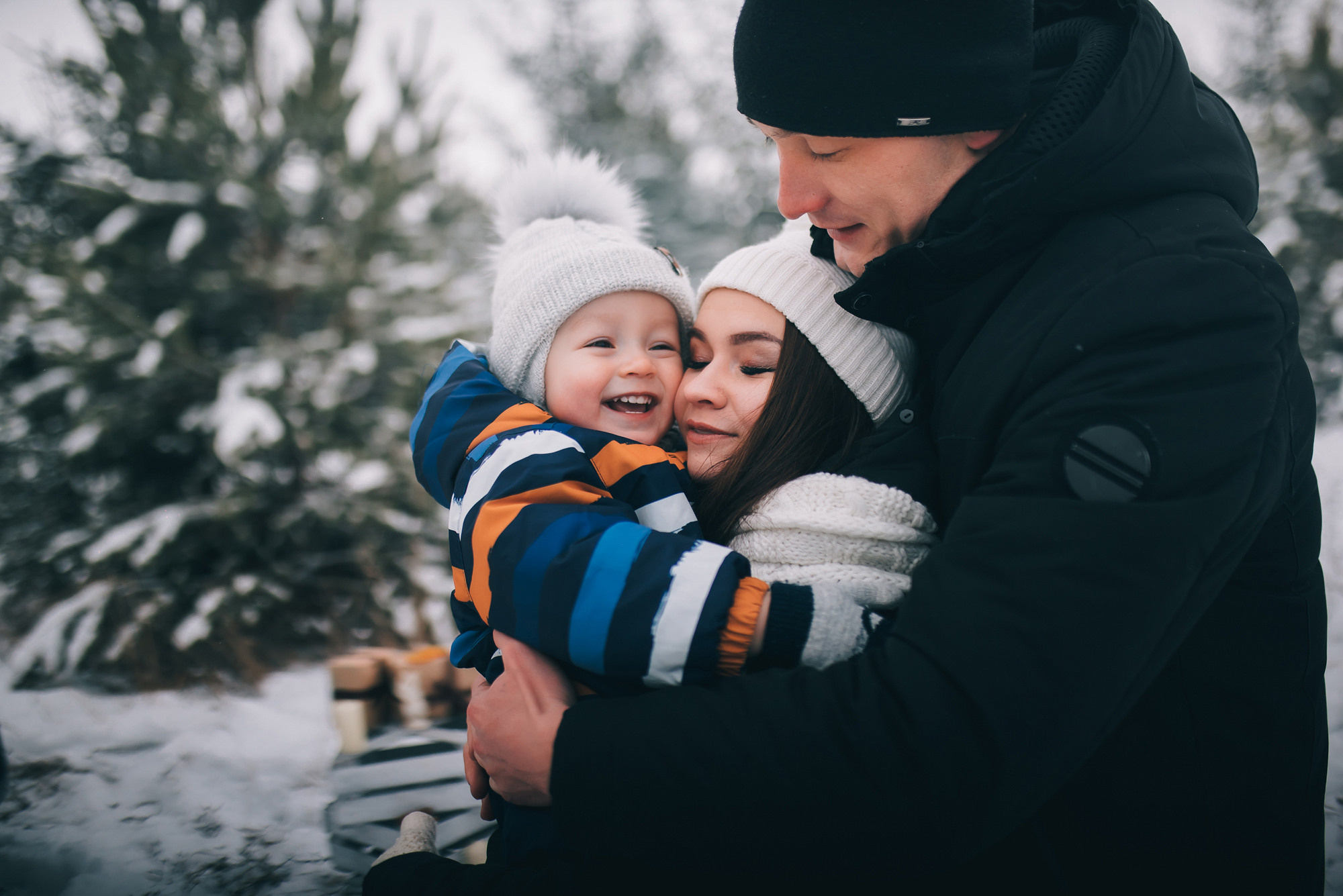 Зимняя семейная фотосессия. Фотограф Игорь Гуменников Удмуртия Шаркан