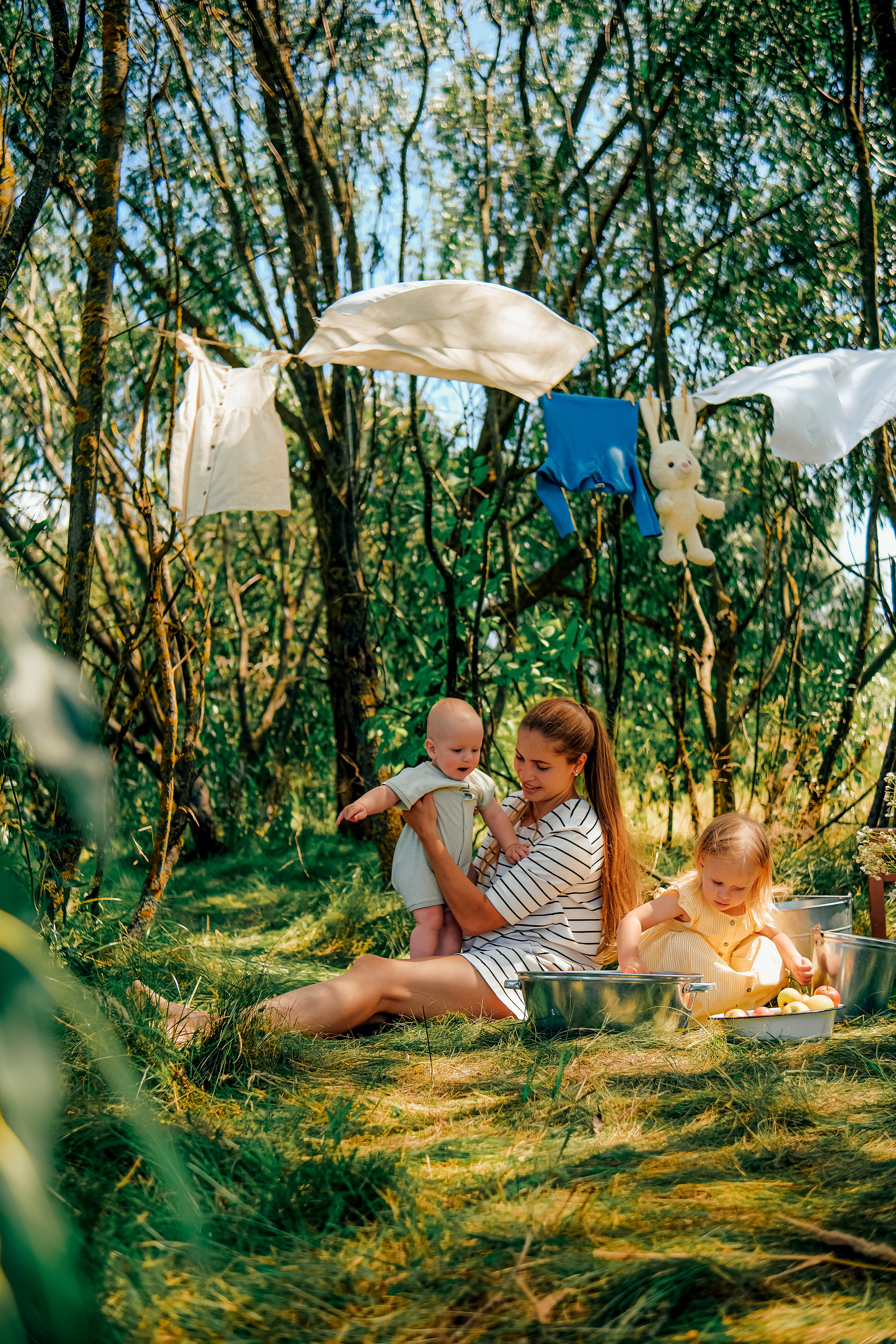 Алина с малышами. Nattie.ph