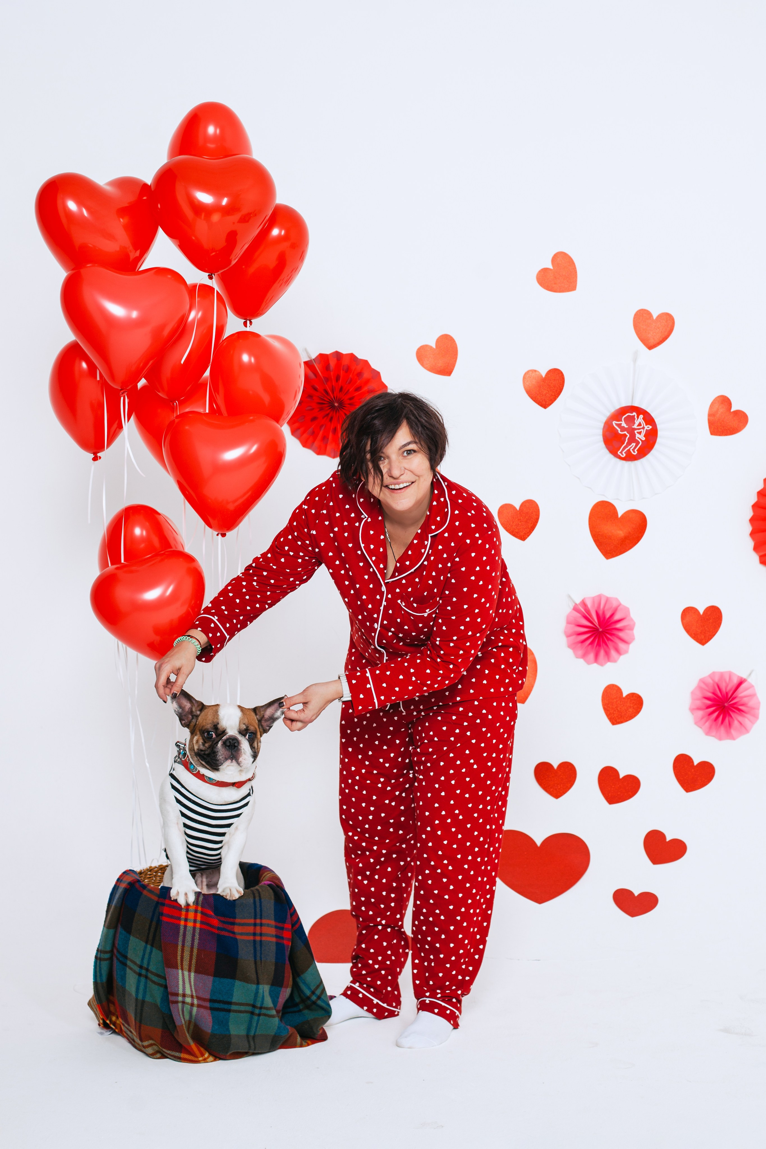 Пижамная вечеринка французских бульдогов и их хозяев. Фотограф-анималист Татьяна Степанова