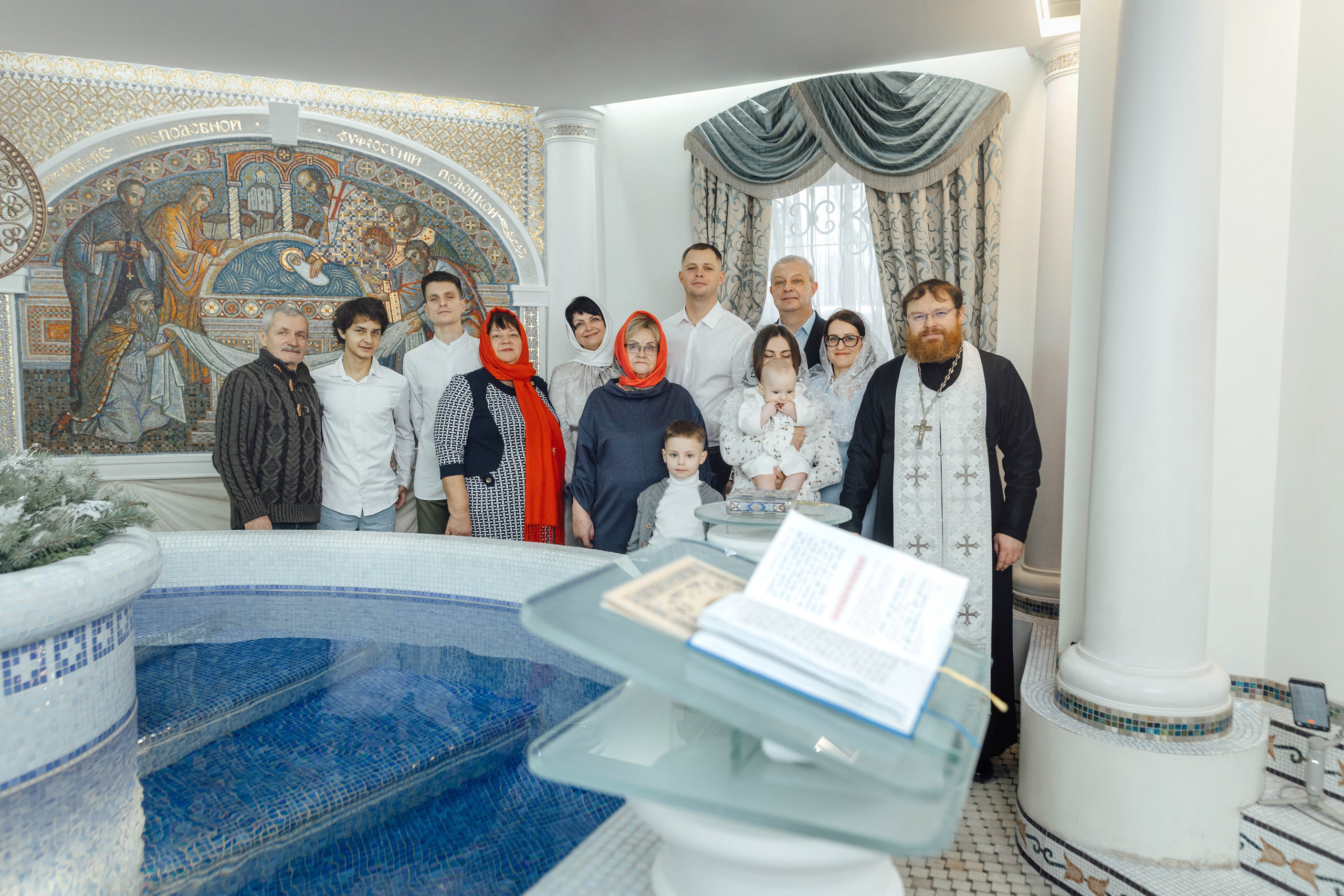 Крещение Матвея, храм Святой Троицы, декабрь 2025