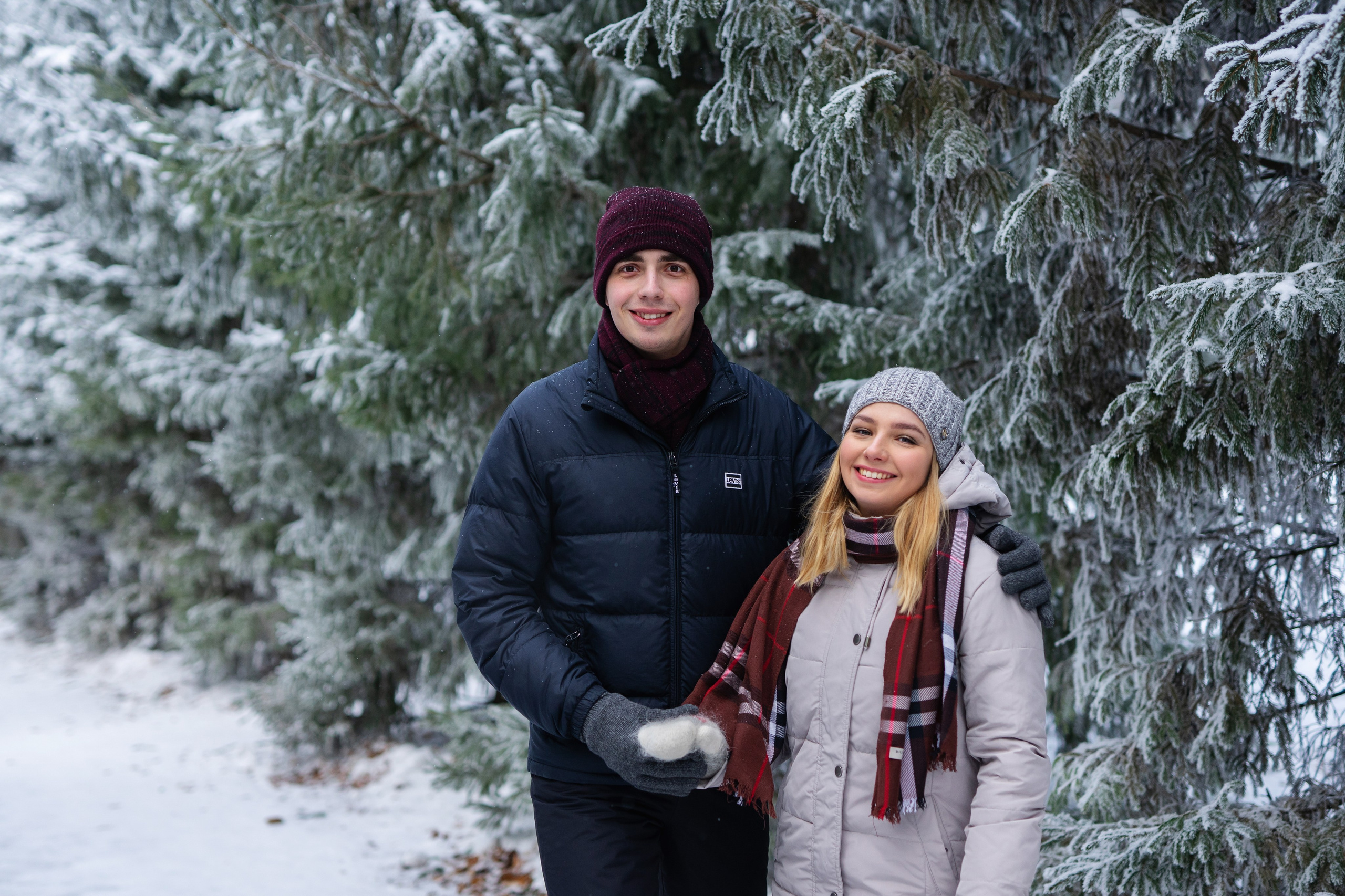 Толя и Поля — зимняя прогулка. Свадебный и семейный фотограф Марина Лежнева, г. Уфа