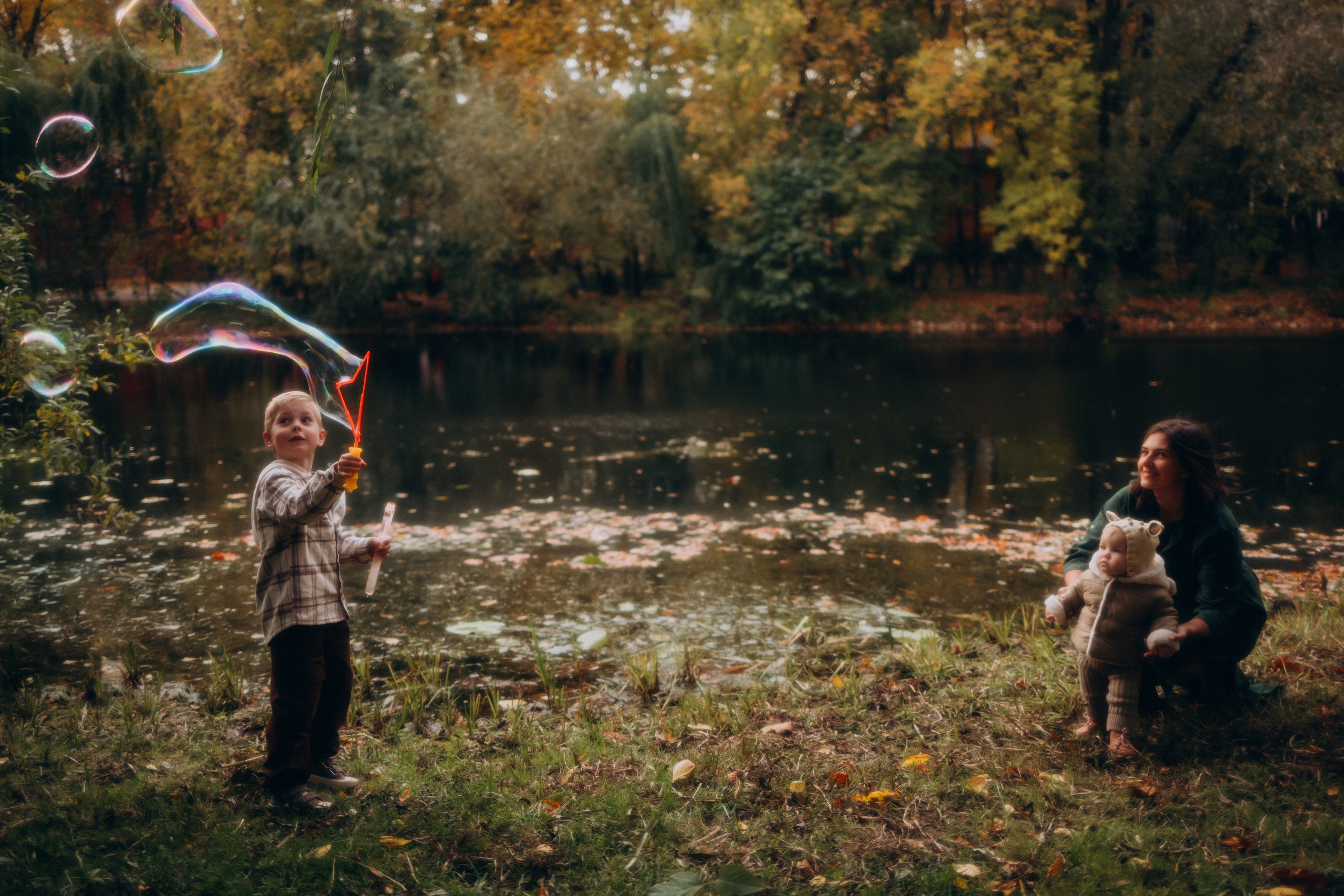Осенняя семейная фотосессия. Семейный фотограф в Москве и Люберцах Юлия Гуськова