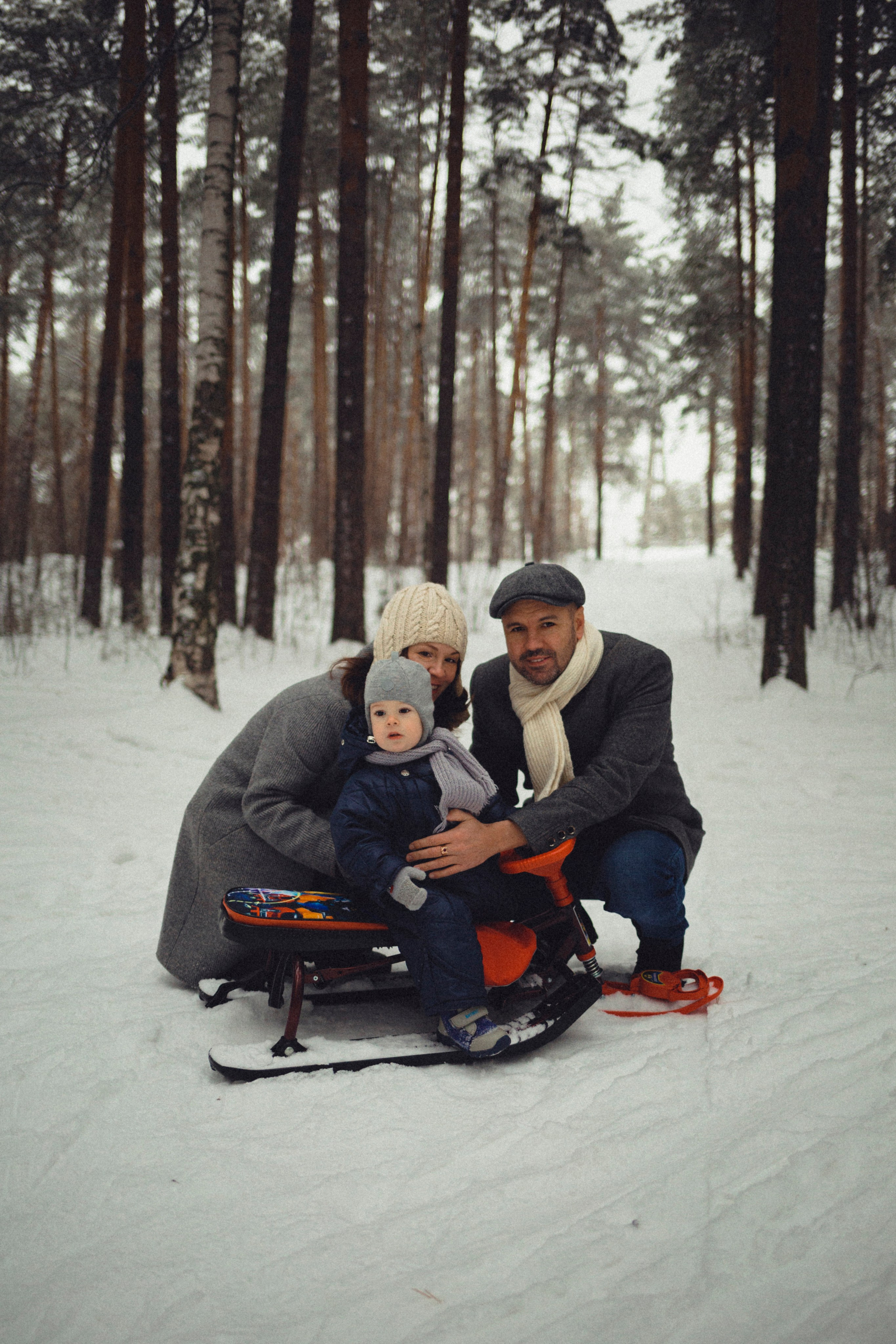 Семейная фотосессия в зимнем лесу. Марина Рерих — портретный фотограф в Екатеринбурге