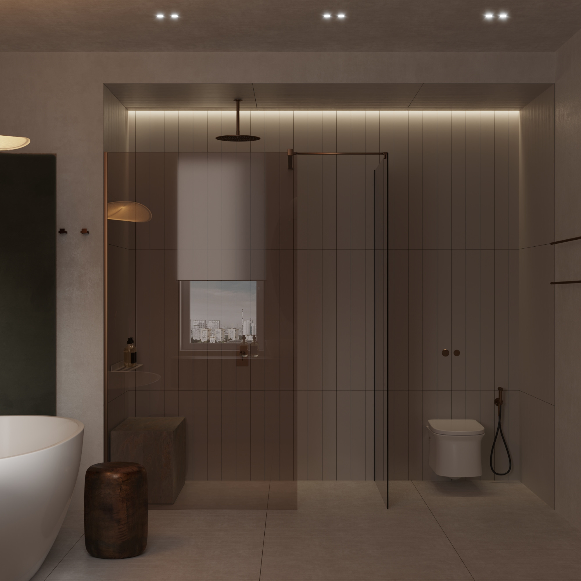 подсветка в ванной