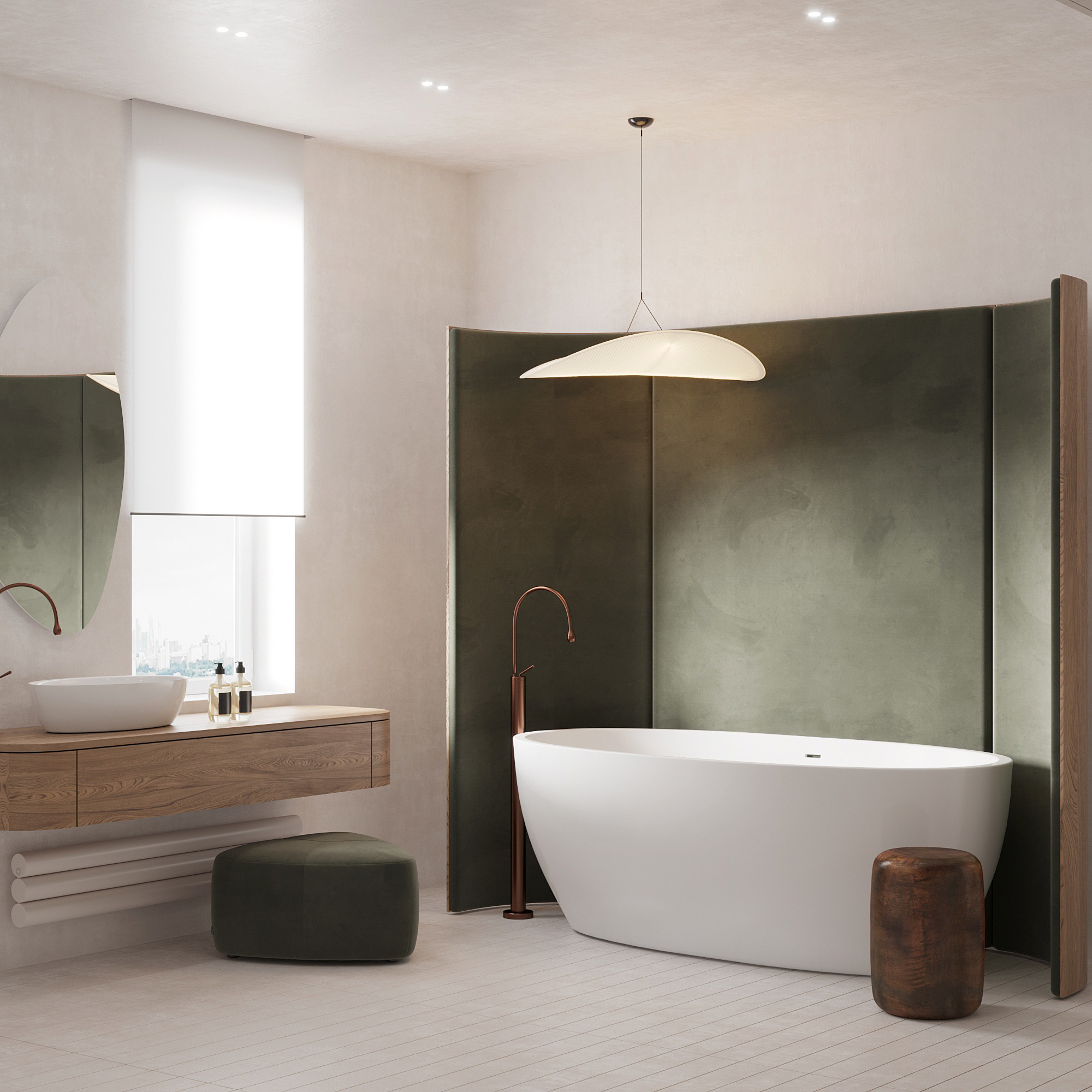 подсветка в ванной