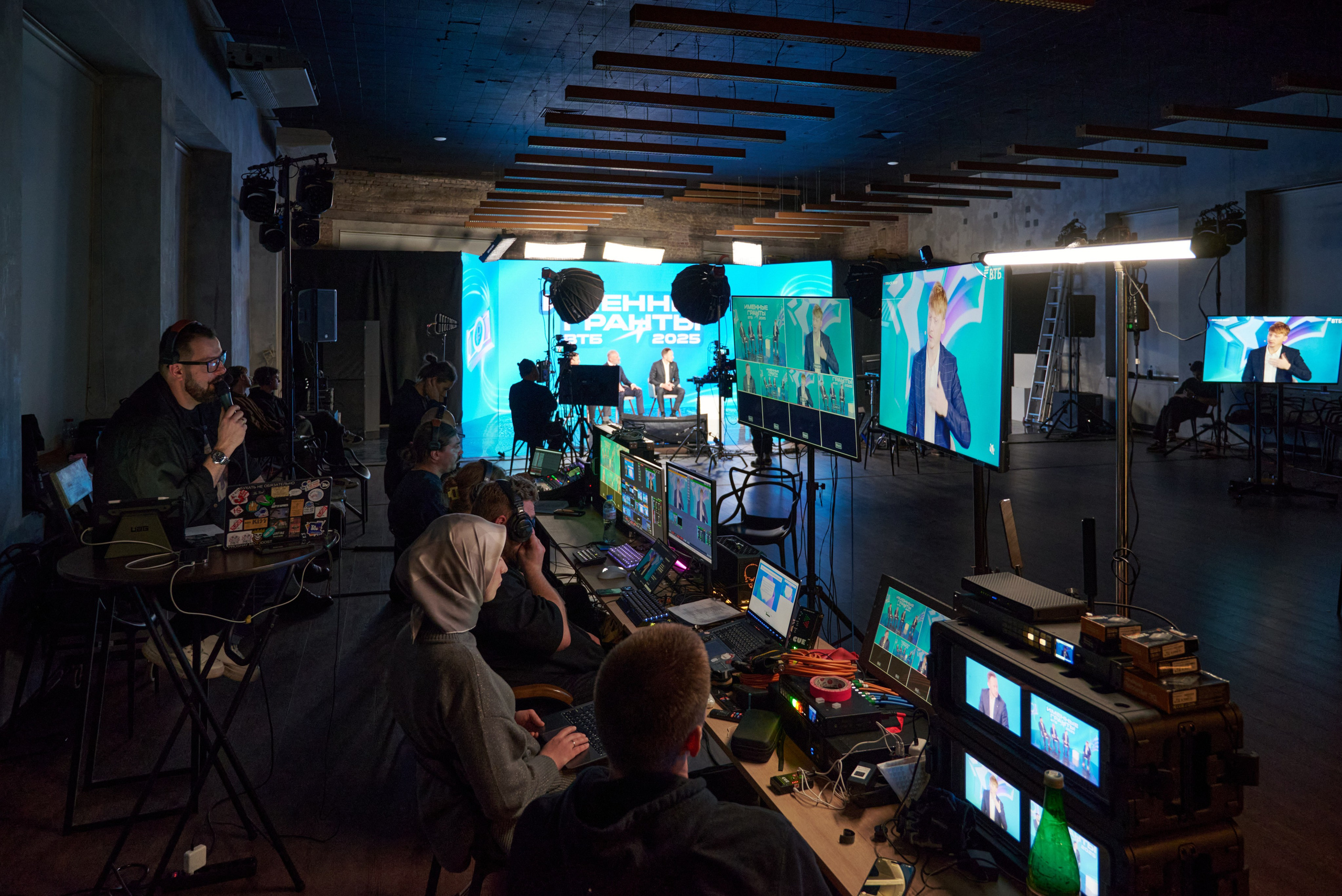 Backstage съёмка трансляции ВТБ Именные гранты 2025