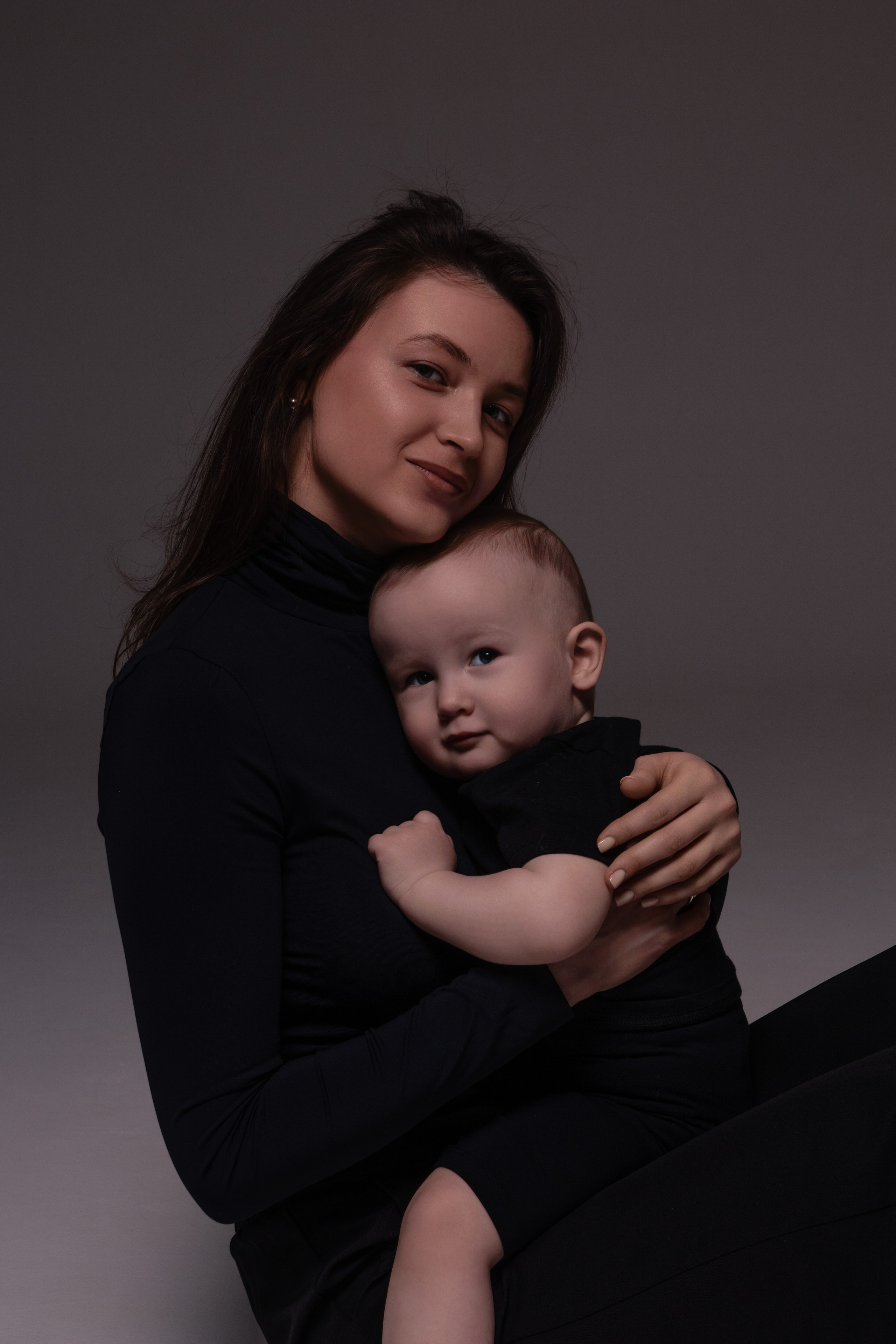 Семейная съемка на циклораме. Фотограф продюсер съемок Йолдыз Плетнева