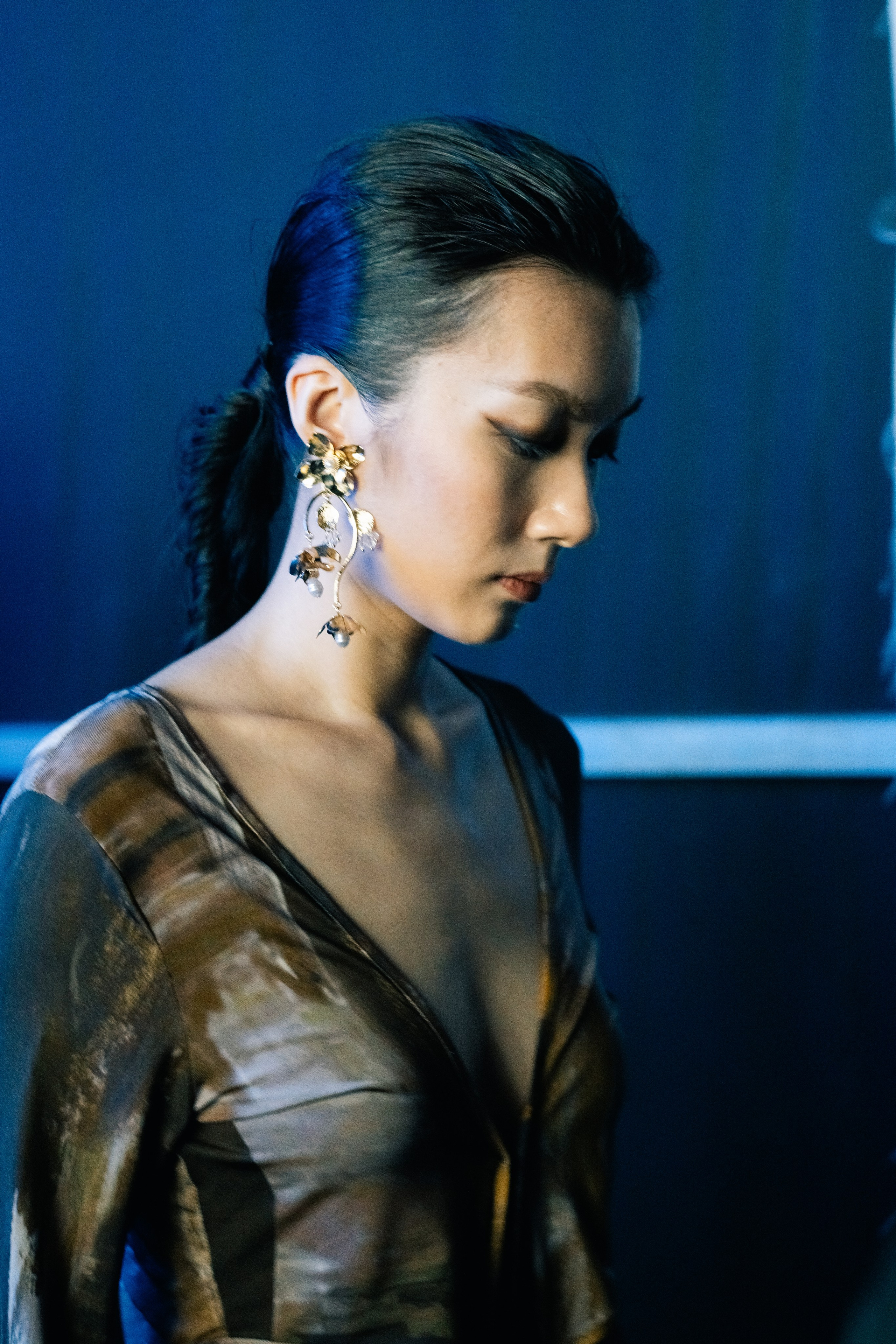 Backstage at Beijing Fashion