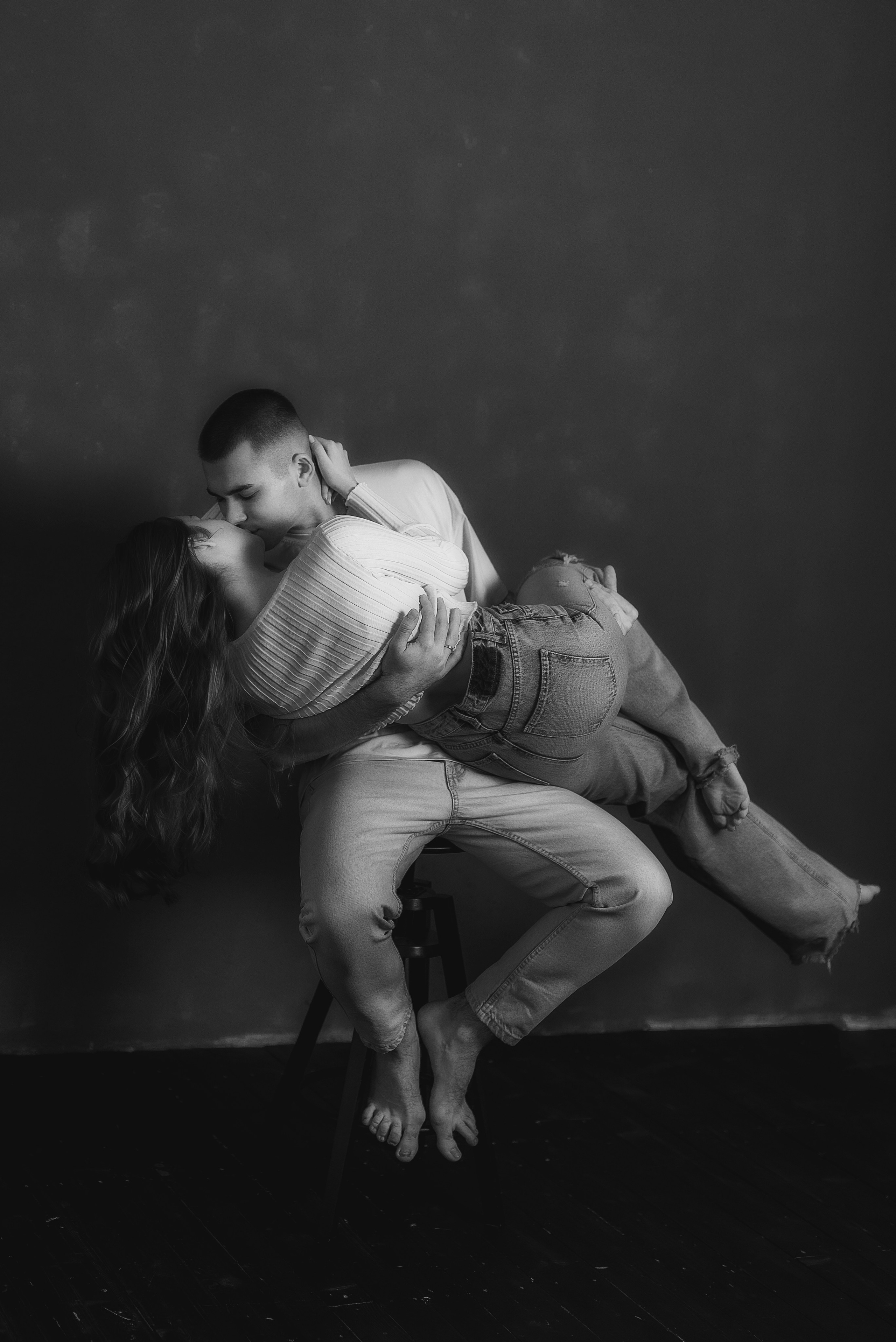 Love story в ЧБ. Семейный, детский фотограф в Воронеже Анна Никитина