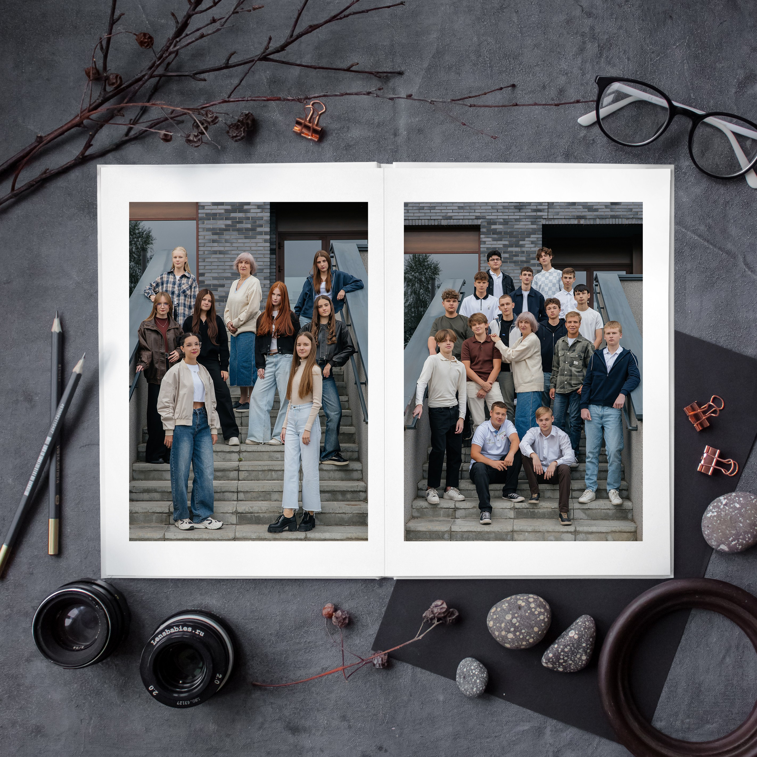 Альбом общей верстки 21×30. Школьный фотограф в Новосибирске Наталья Иванченко