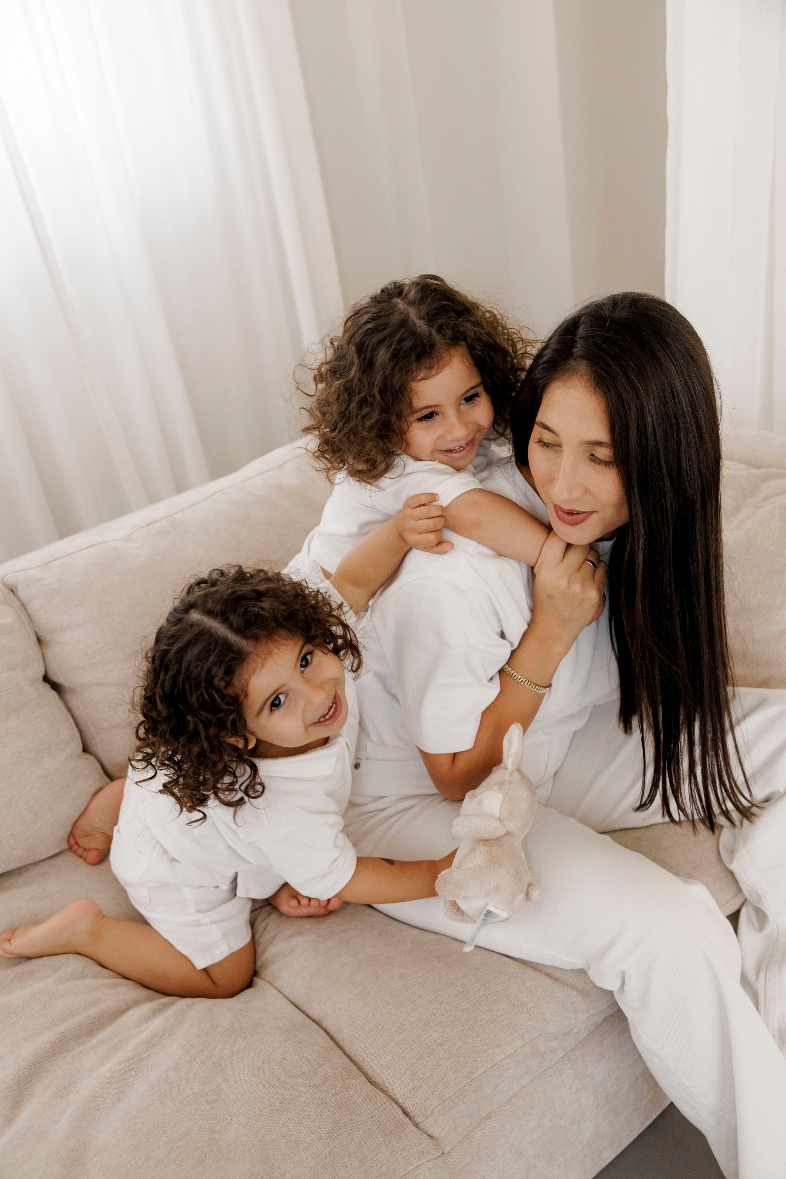 Family photoshoot inside the studio in Hadera. Wedding and family photographer