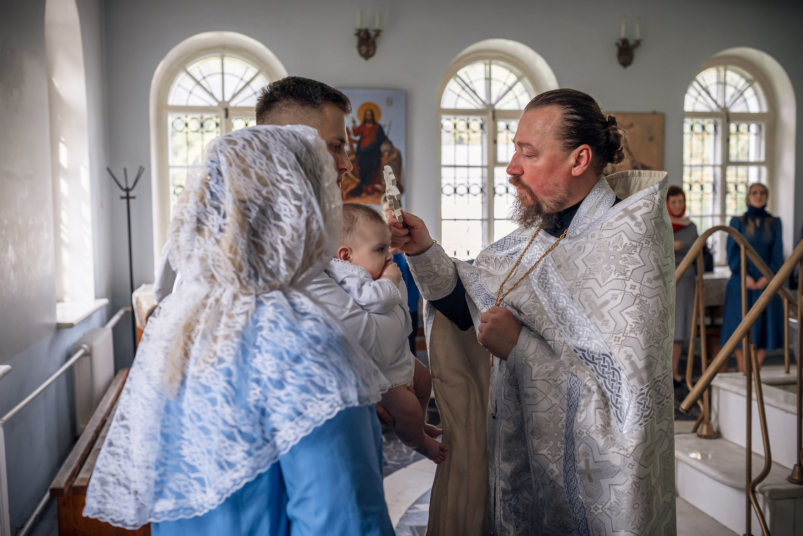 Крещение в Храме Влахернской иконы Божией Матери в Кузьминках. Профессиональный фотограф в Москве и Мо Мария Шантарёва