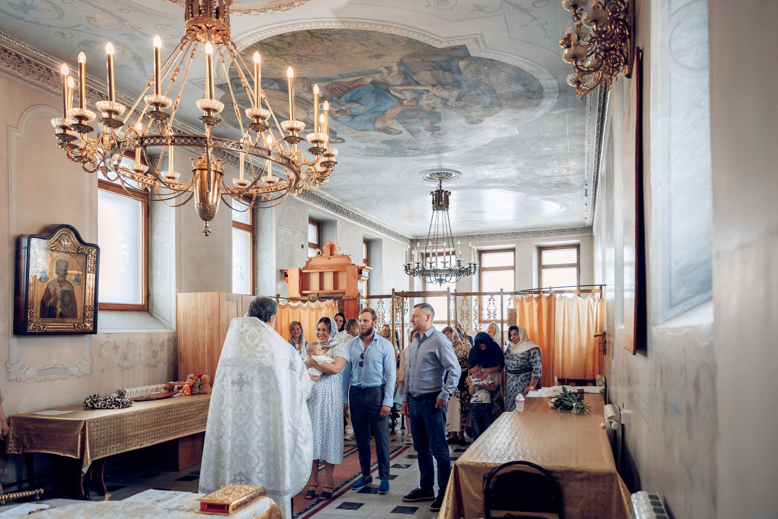 Крещение в Елоховском Богоявленном соборе. Профессиональный фотограф в Москве и Мо Мария Шантарёва