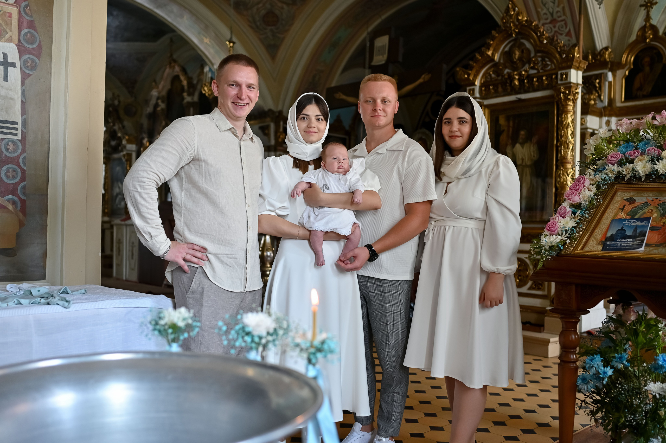Крещение Савелия. Семейный фотограф в г. Воскресенск Наталия Молева