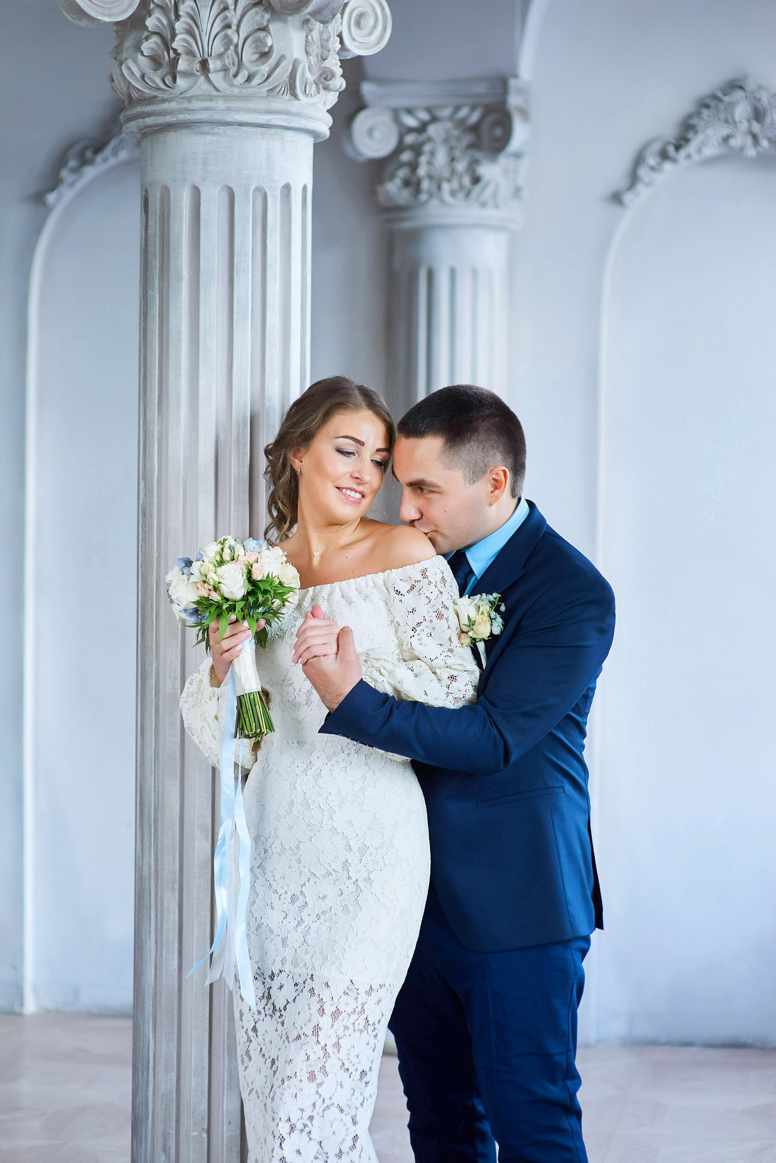 Свадебная фотосессия в студии. Портретный, семейный и свадебный фотограф в Санкт-Петербурге и в Пушкине Ширяев Денис