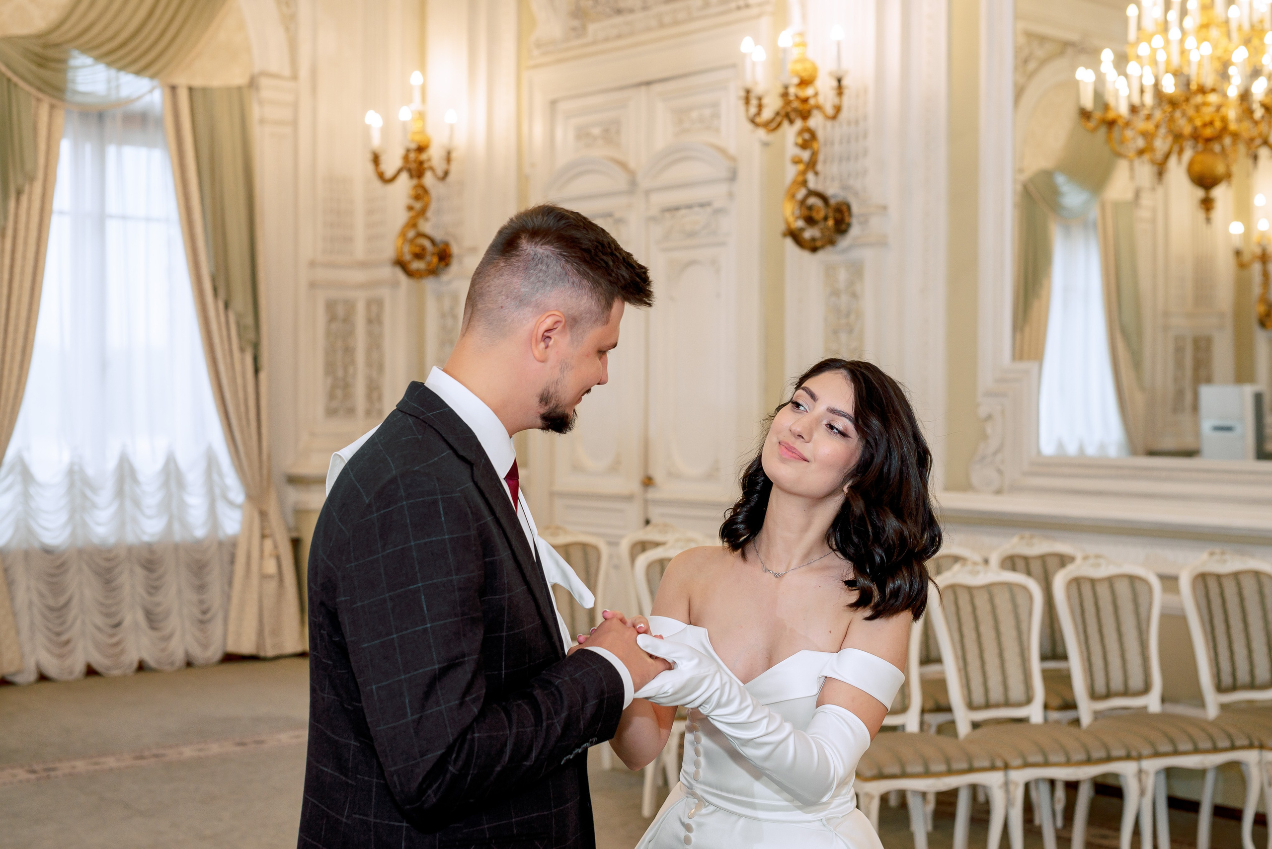 Камерная свадьба в Первом Дворце Бракосочетания №1 на Английской набережной Яны и Евгения. Портретный, семейный и свадебный фотограф в Санкт-Петербурге и в Пушкине Ширяев Денис