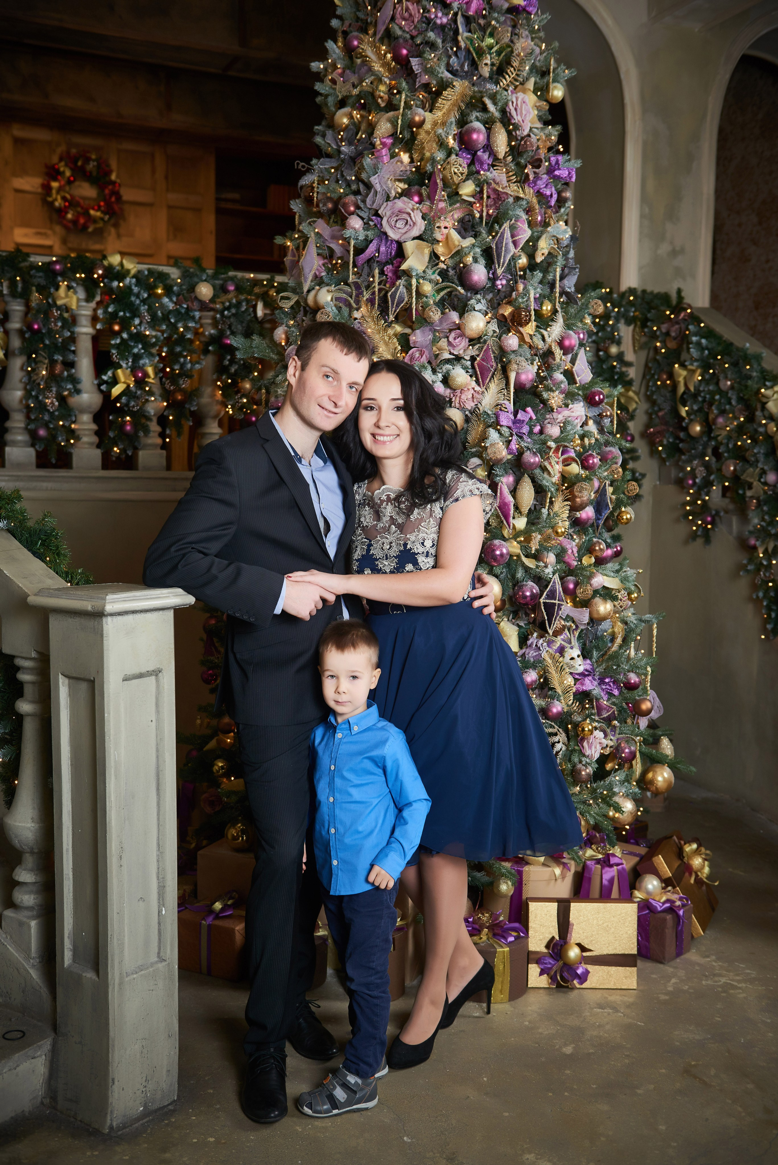 Новогодняя фотосессия в ART-PLACE FAKTURA. Портретный, семейный и свадебный фотограф в Санкт-Петербурге и в Пушкине Ширяев Денис