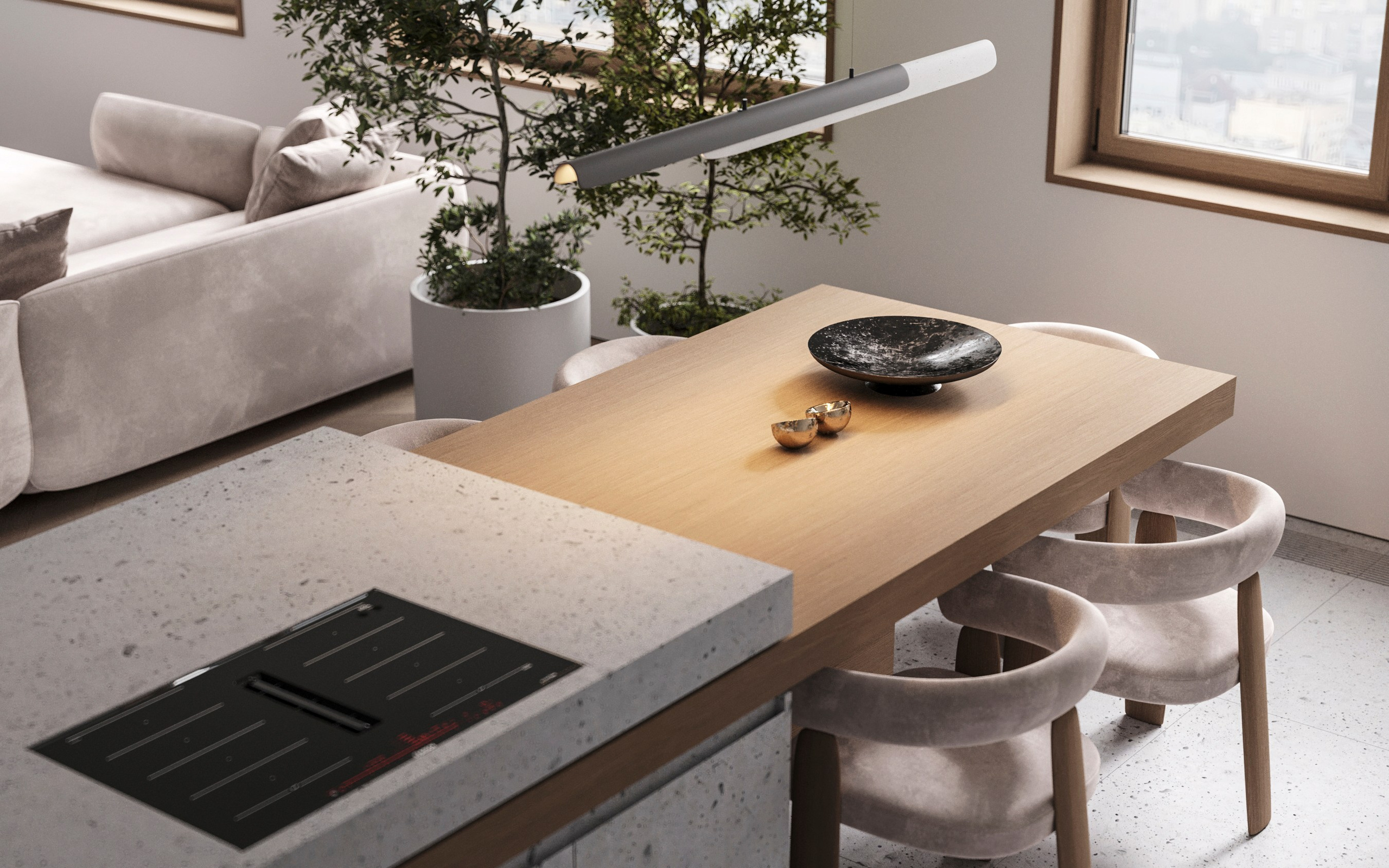 Кухня-гостиная. Kindhard-design