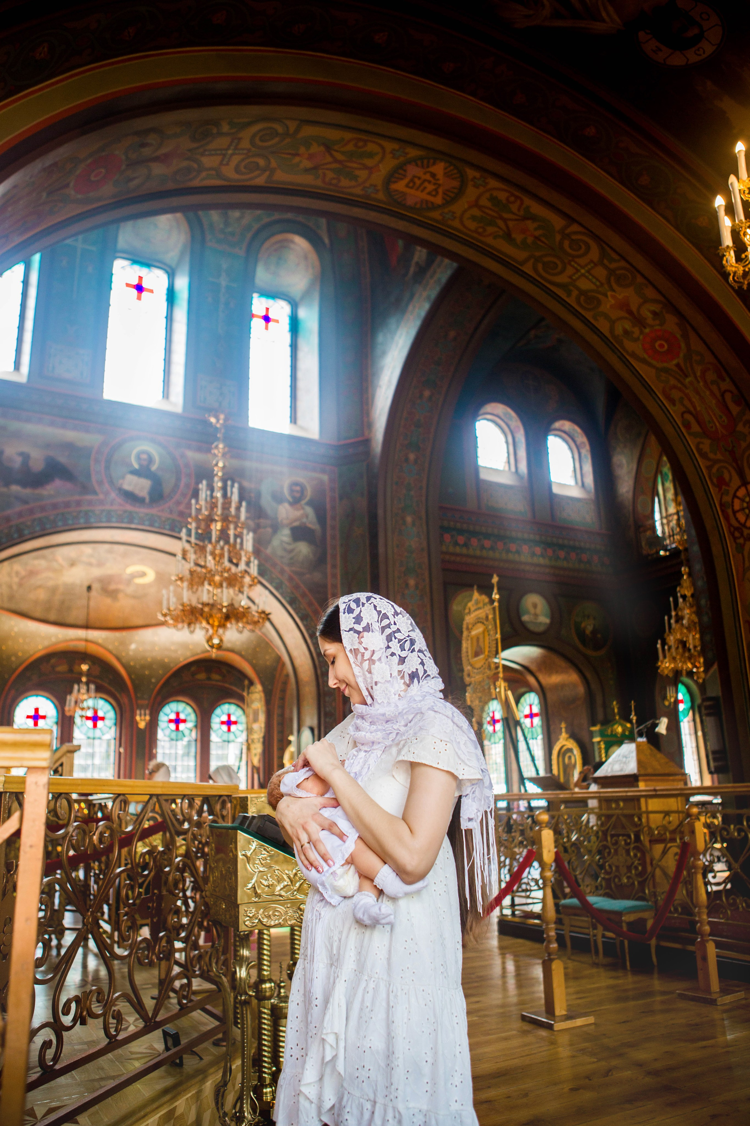 Крещение Надежды. Свято-Троицкий собор. Свадебный семейный и детский фотограф в Краснодаре Карина Федоровская