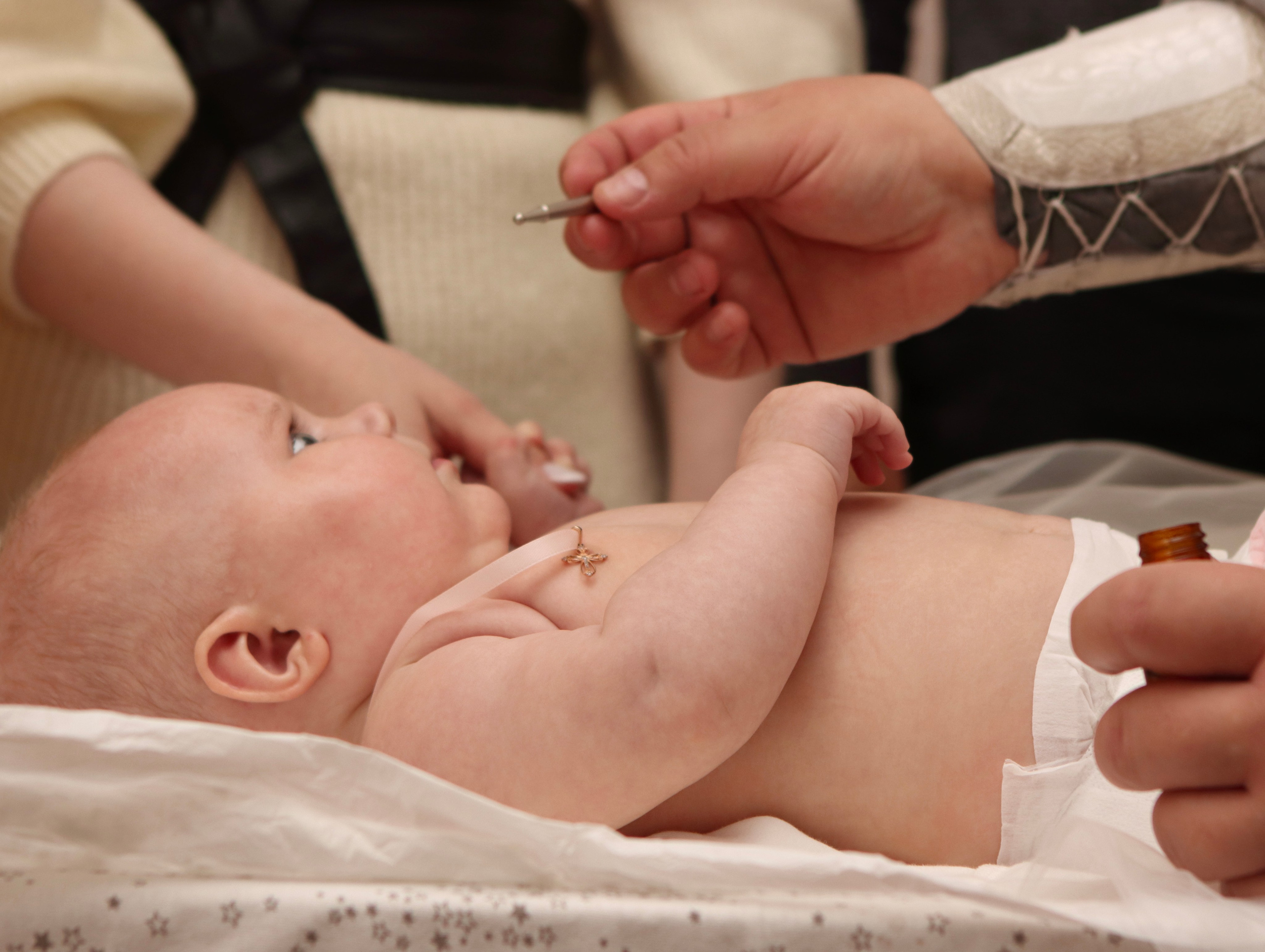 Анастасия и Вадим — крещение Виктории. Фотограф в Курске Смирнов Евгений