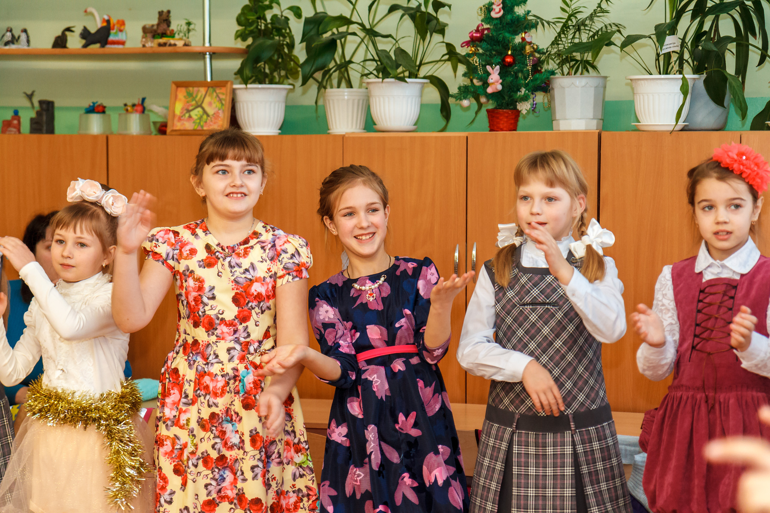 Новогодний праздник в классе. Фотографиня Мария Дикова