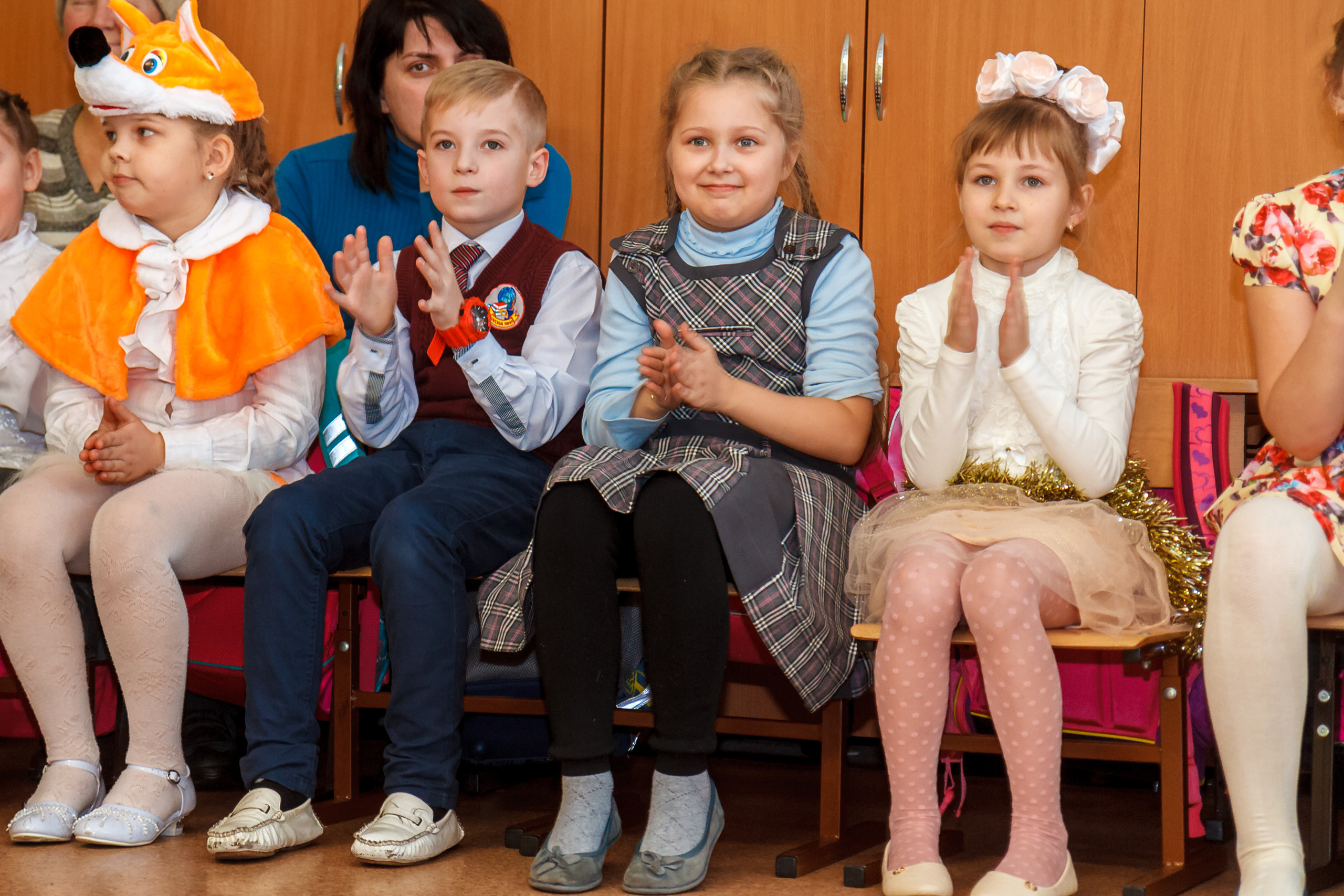 Новогодний праздник в классе. Фотографиня Мария Дикова