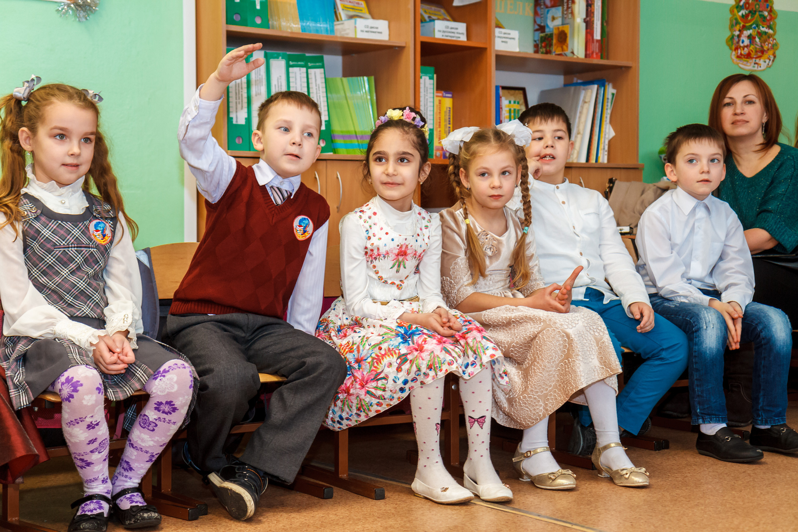 Новогодний праздник в классе. Фотографиня Мария Дикова