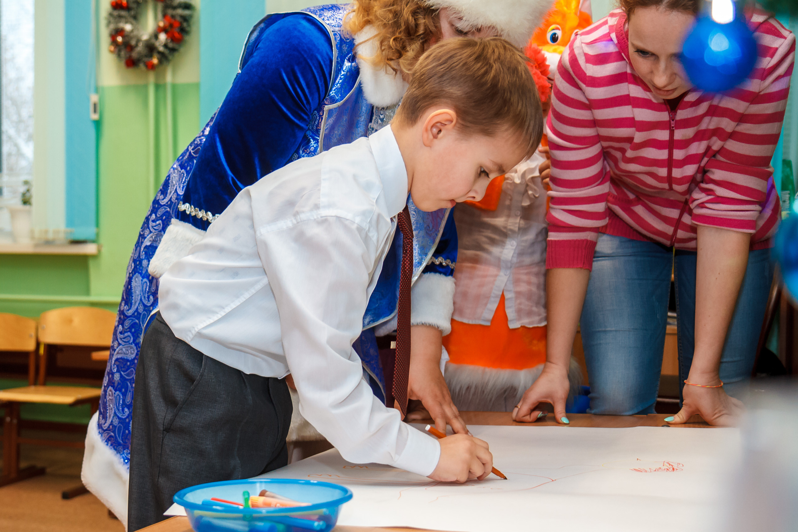 Новогодний праздник в классе. Фотографиня Мария Дикова