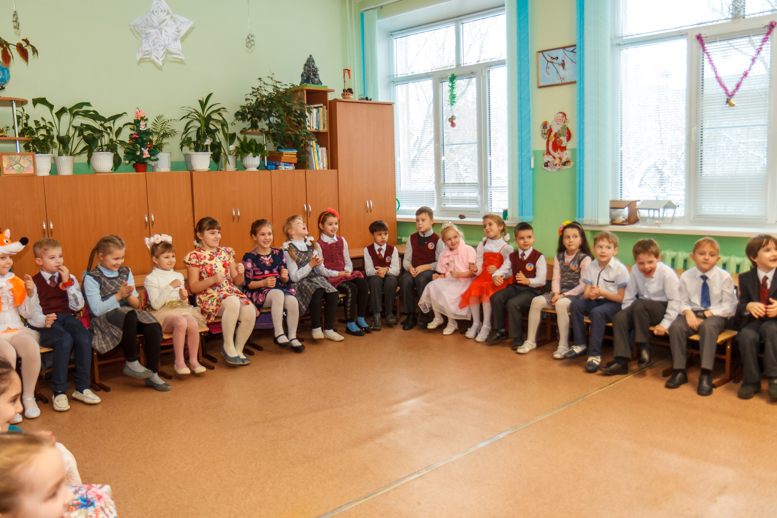 Новогодний праздник в классе. Фотографиня Мария Дикова