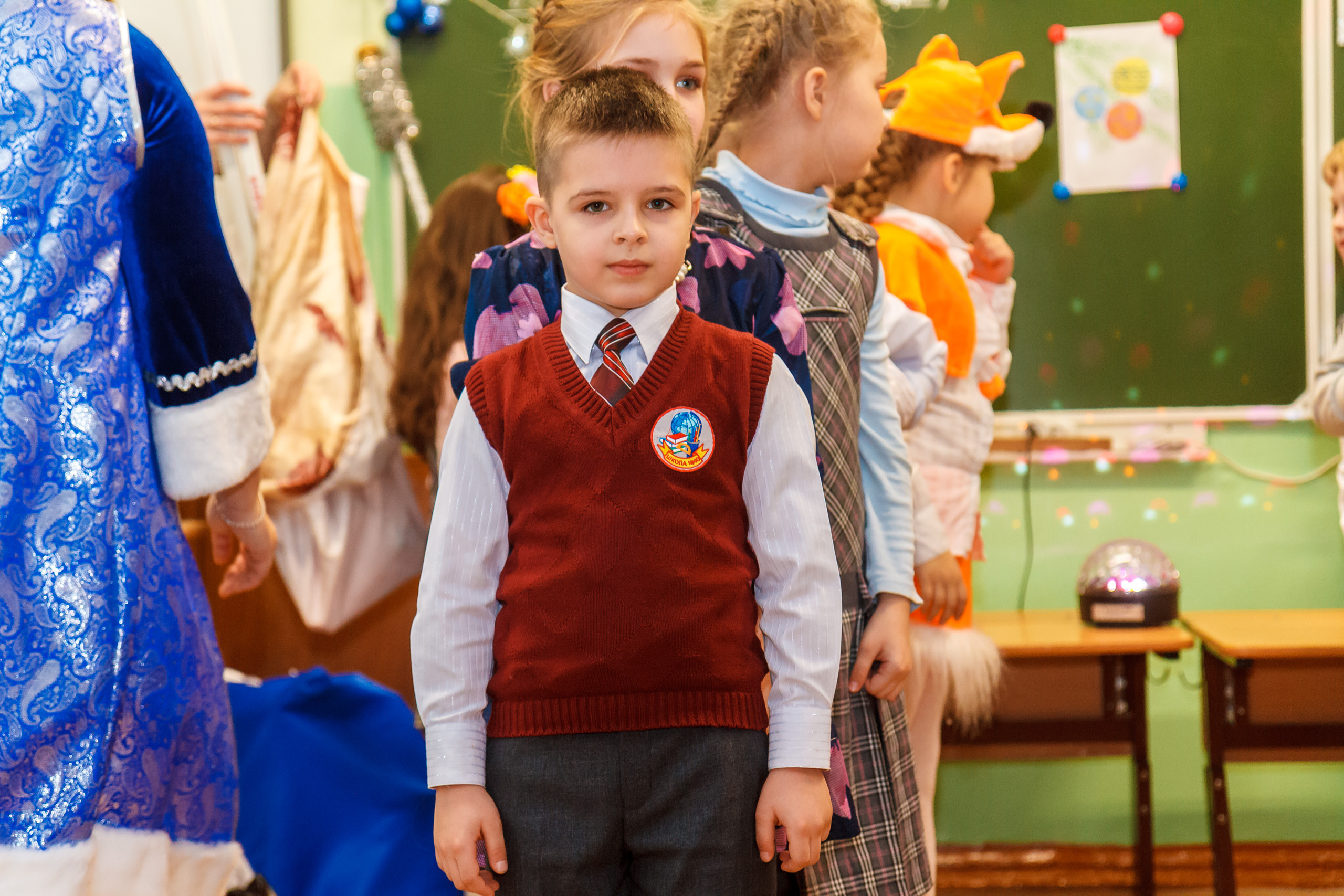 Новогодний праздник в классе. Фотографиня Мария Дикова